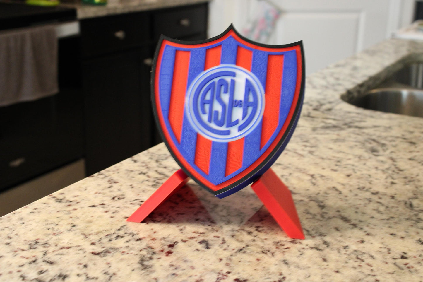 Escudo 3D de Los Cuervos de Boedo. Club San Lorenzo de Almagro. El Santo. Solo para fanáticos.