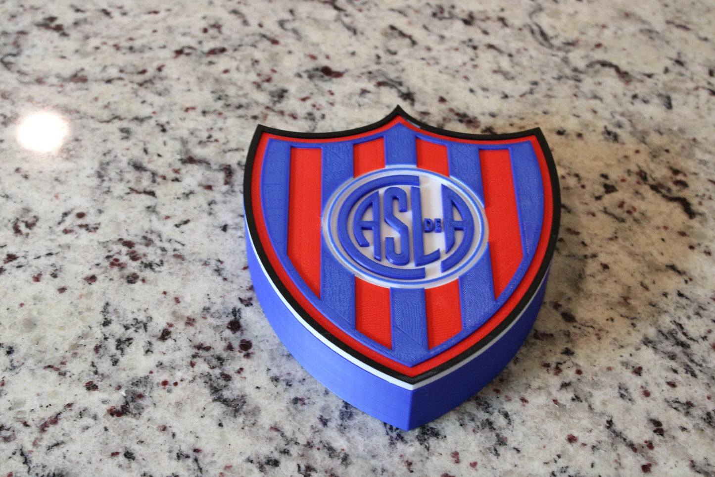 Escudo 3D de Los Cuervos de Boedo. Club San Lorenzo de Almagro. El Santo. Solo para fanáticos.