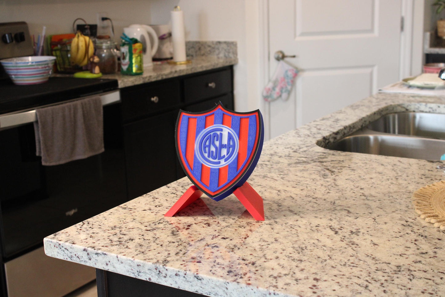 Escudo 3D de Los Cuervos de Boedo. Club San Lorenzo de Almagro. El Santo. Solo para fanáticos.