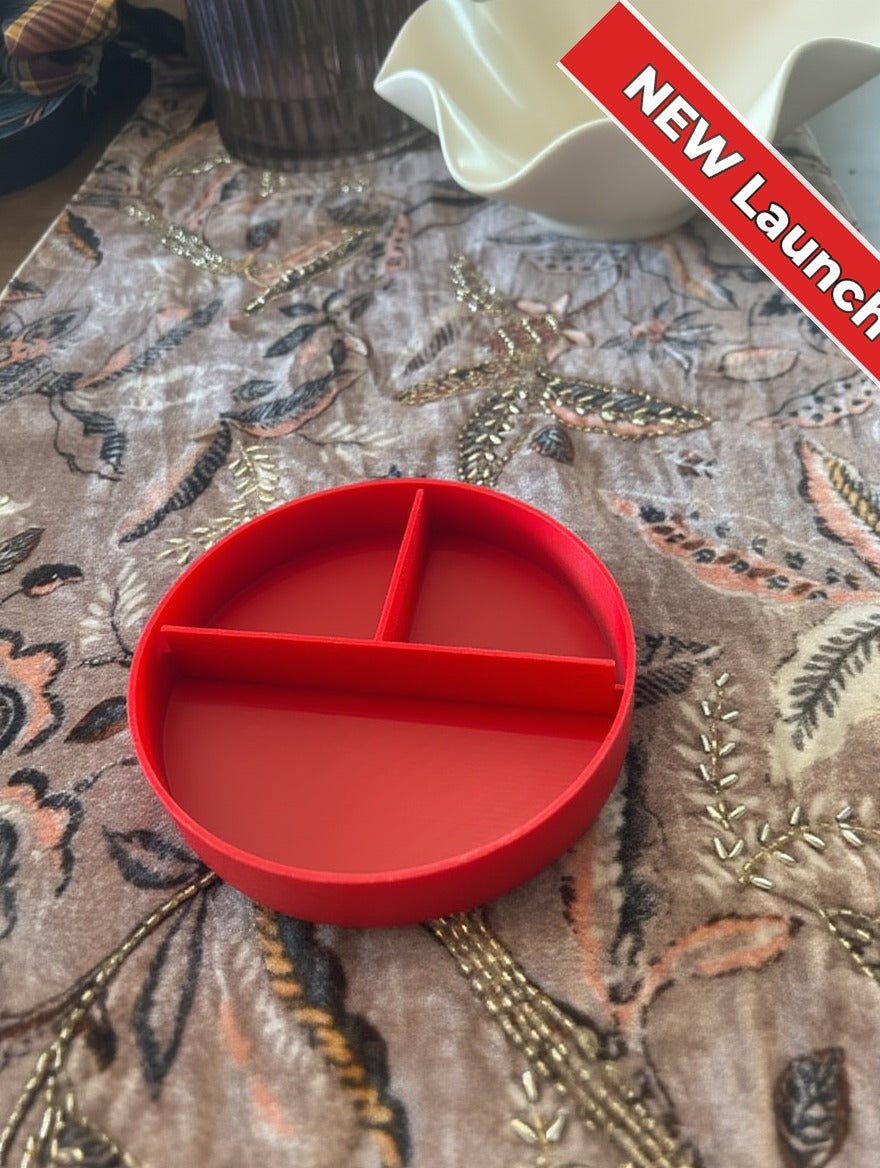 Miami Heat decorative box — divided interior, 3 compartments, team-colored