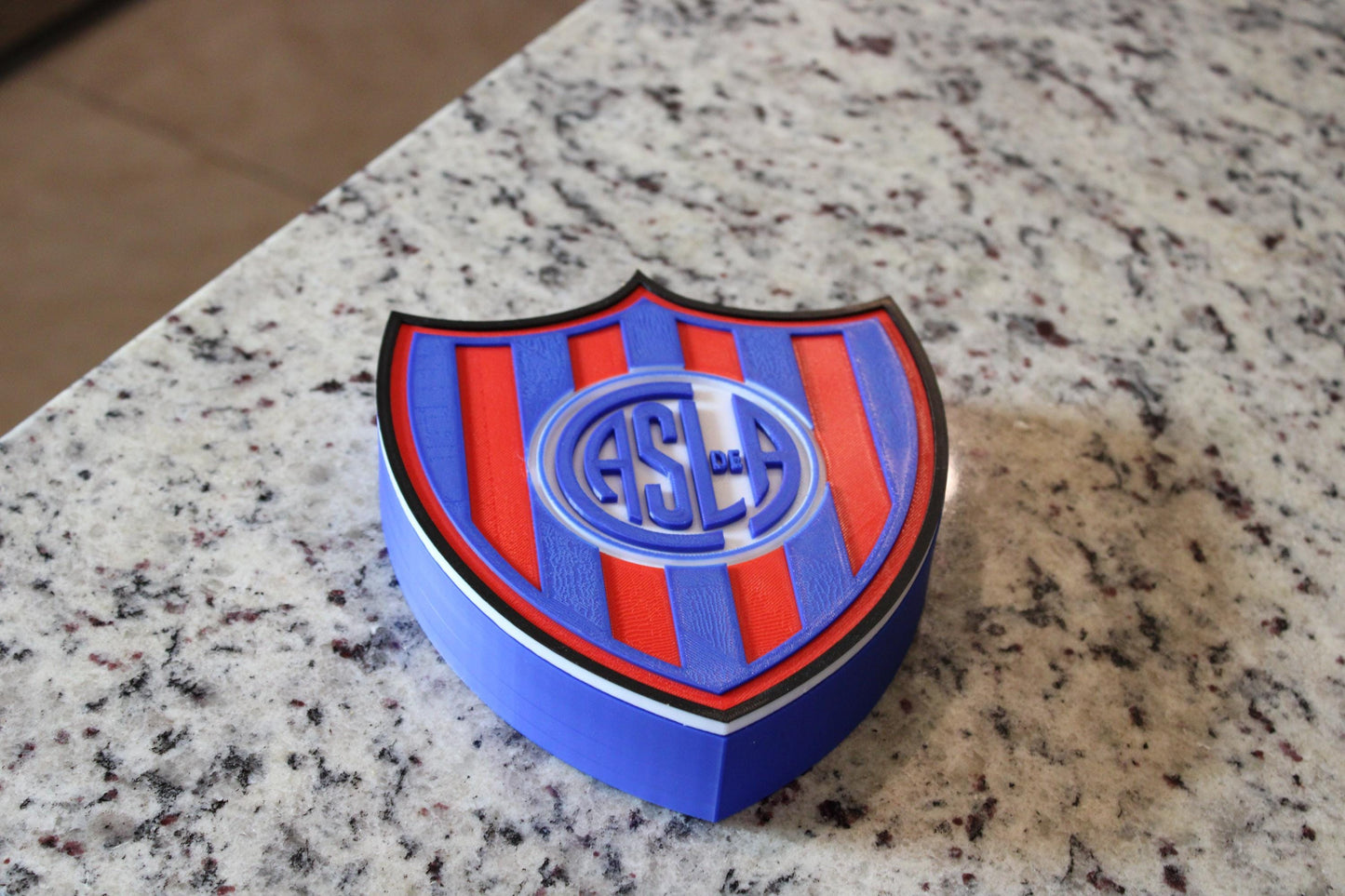 Escudo 3D de Los Cuervos de Boedo. Club San Lorenzo de Almagro. El Santo. Solo para fanáticos.