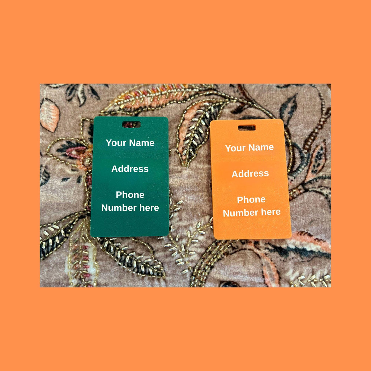 Miami Hurricanes Personalized Luggage Tags | 3D Printed Travel Set