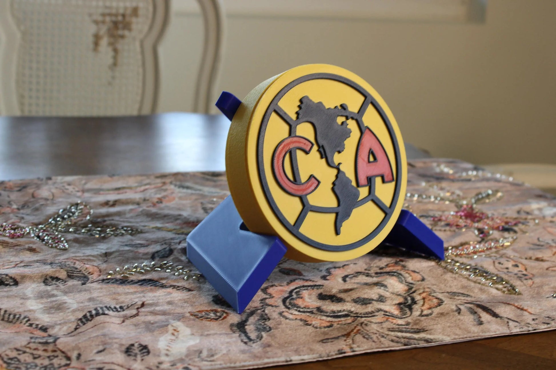 Club América 3D Printed Emblem – Perfect Soccer Gift for True Americanistas Tiki-Taka3D