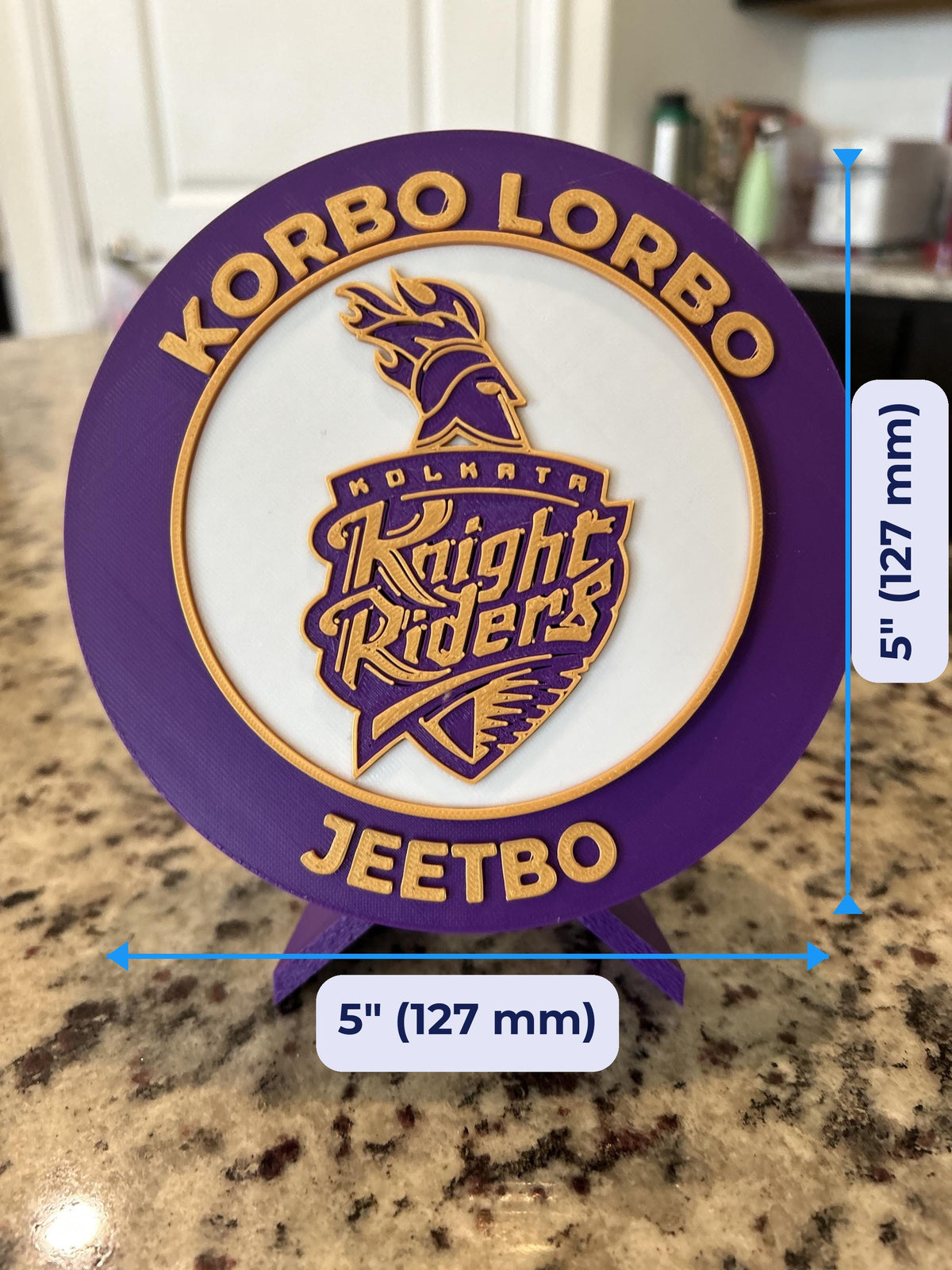 3D printed roundel display 5 inch (127 mm) size, fan gift, made in USA