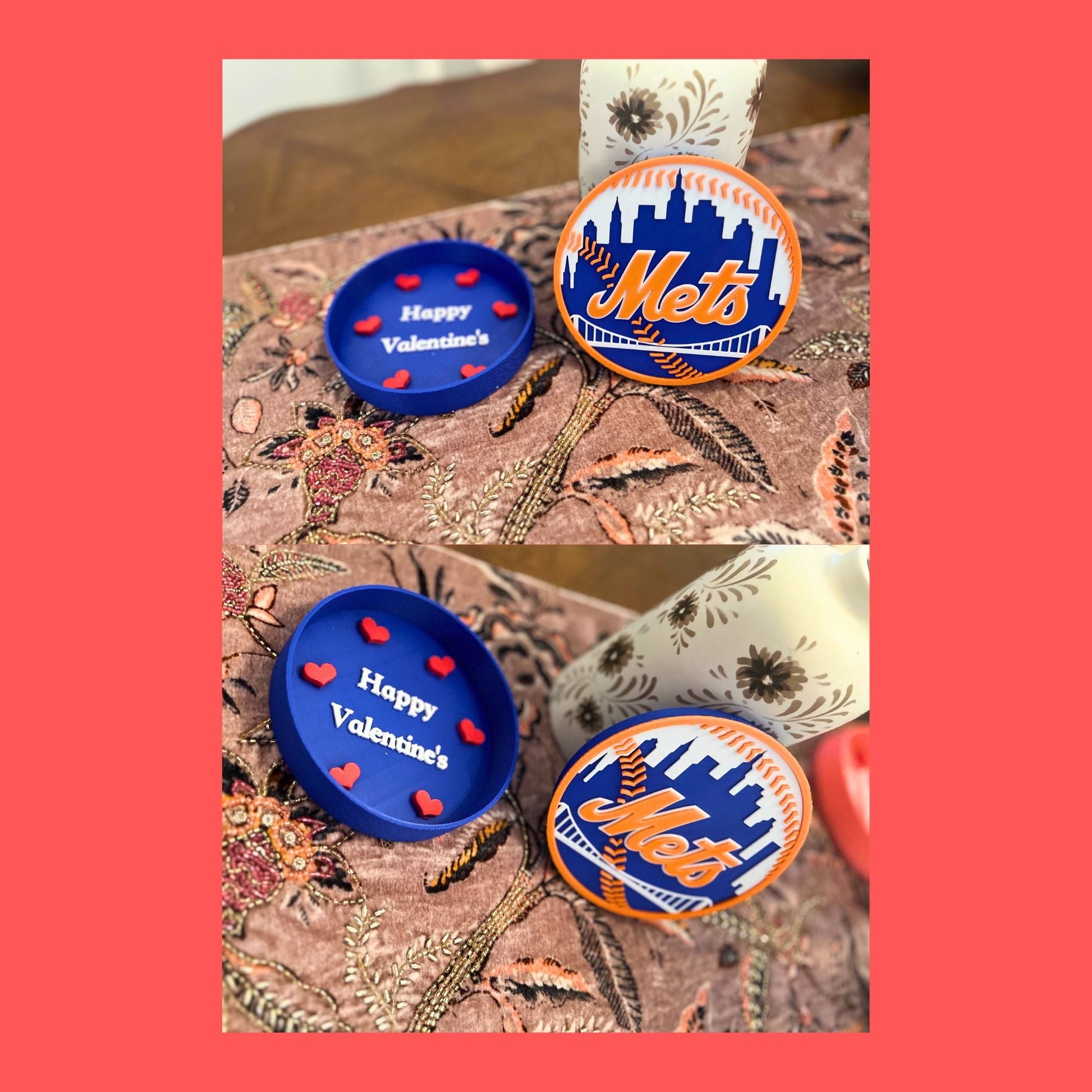 Man Cave Sign - Customized Mets 3D Logo Stash Box. Tiki-Taka3D
