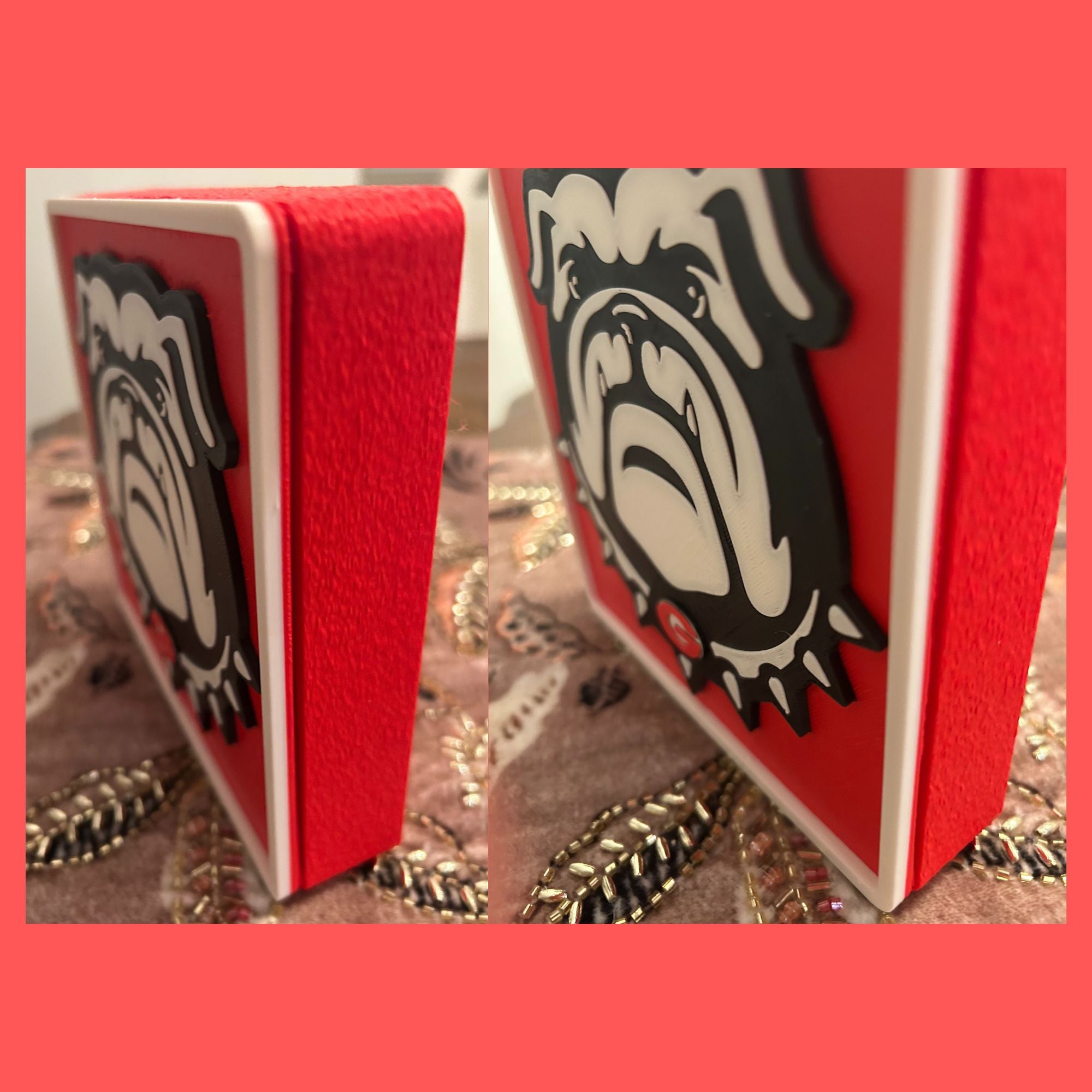 Georgia Bulldogs 3D Printed Storage Box | UGA Gift | Graduation Gift | Desk Organizer | Personalized College Gift Tiki-Taka3D