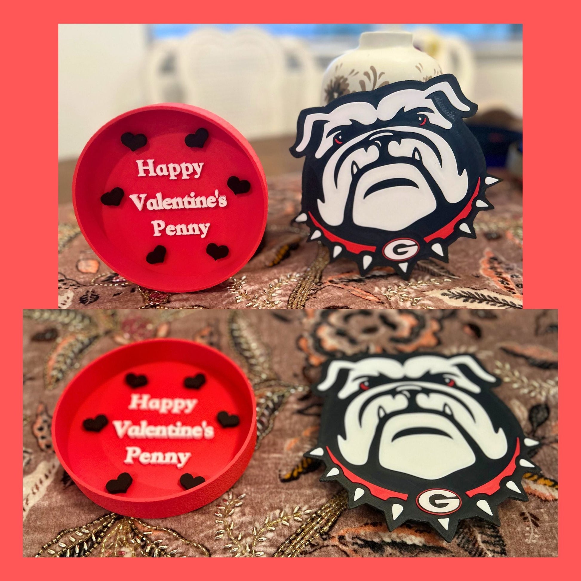 Georgia Bulldogs 3D Printed Storage Box | UGA Gift | Graduation Gift | Desk Organizer | Personalized College Gift Tiki-Taka3D