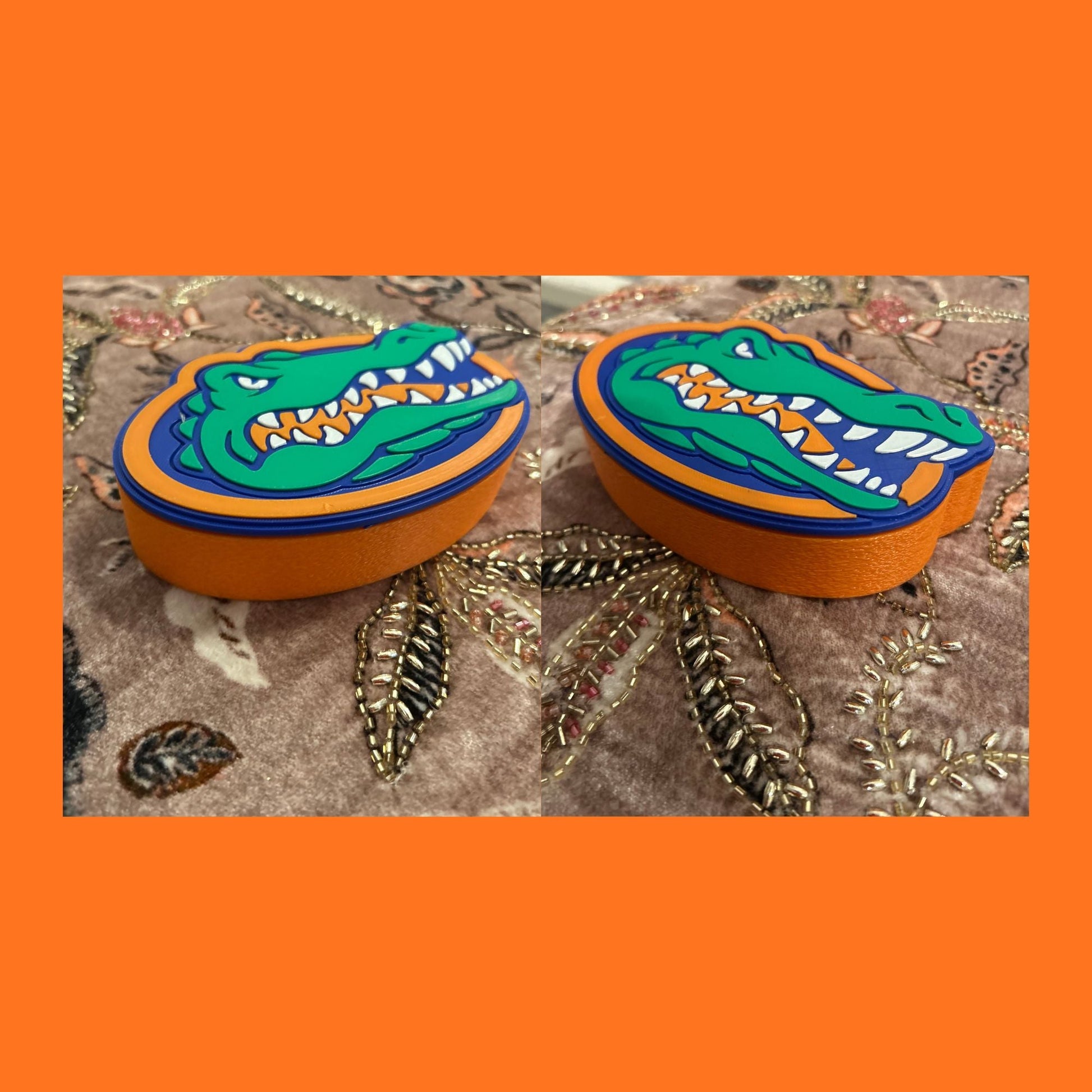 Florida Gators 3D Printed Storage Box | UF Gift | Graduation Gift | Desk Organizer | Go Gators College Gift Tiki-Taka3D