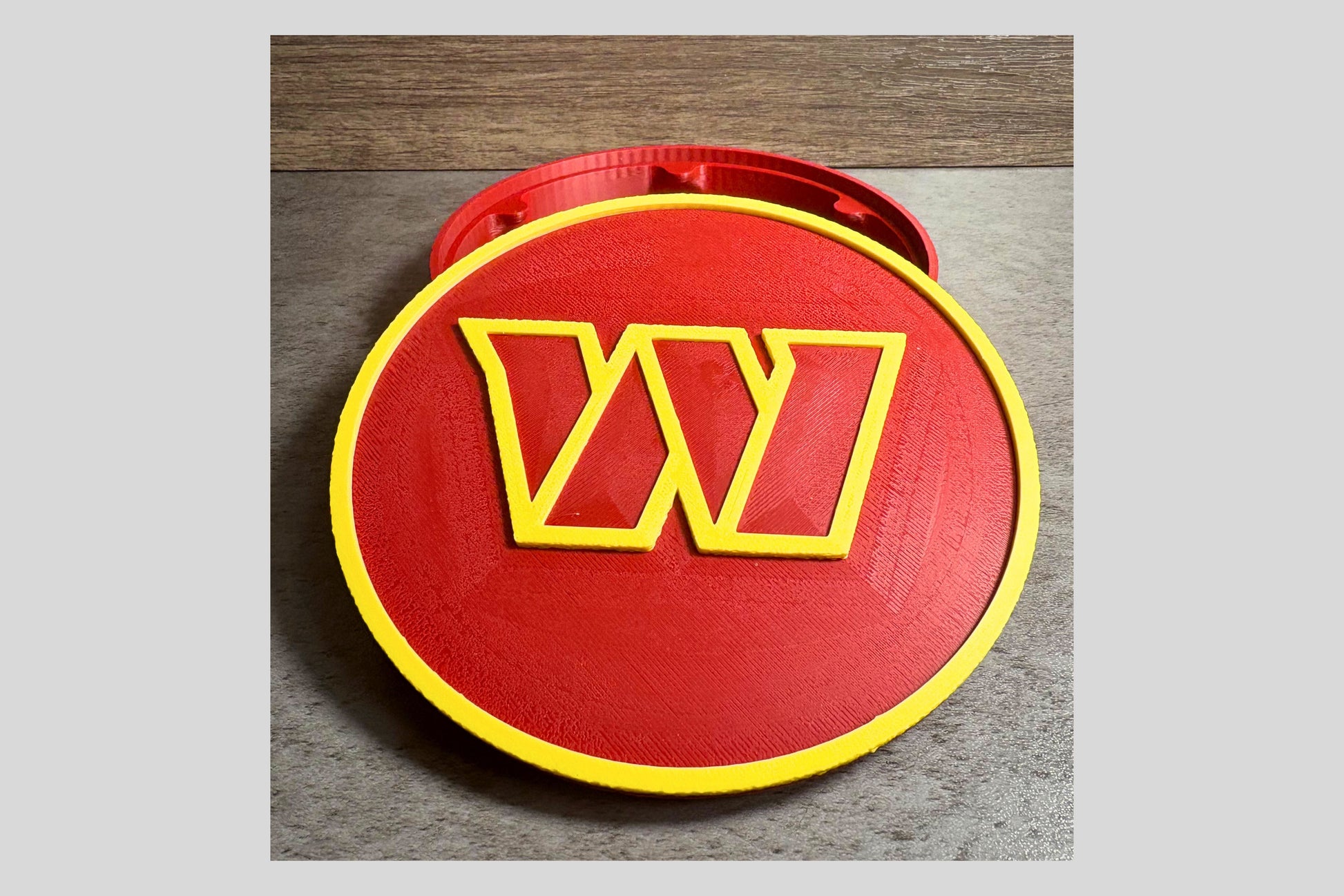 Commanders 3D Logo Plaque | Keepsake Box Tiki-Taka3D