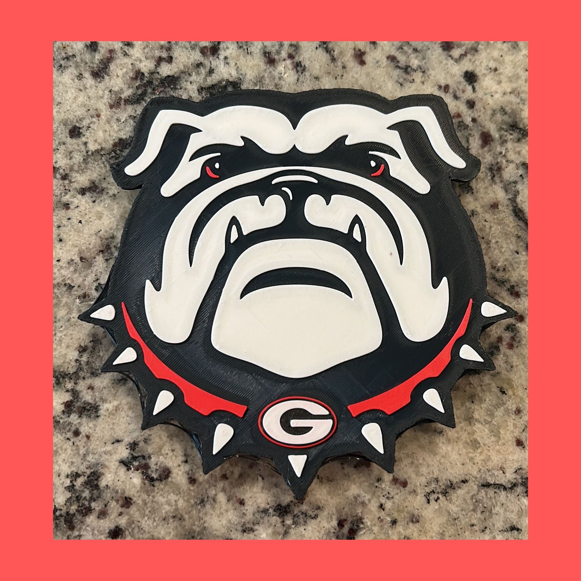 Georgia Bulldogs 3D Printed Storage Box | UGA Gift | Graduation Gift | Desk Organizer | Personalized College Gift Tiki-Taka3D