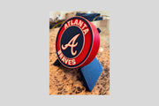 Atlanta Braves 3D Printed MLB Team Plaque | Premium Baseball Fan Decor | Unique Sports Fan Gift Tiki-Taka3D