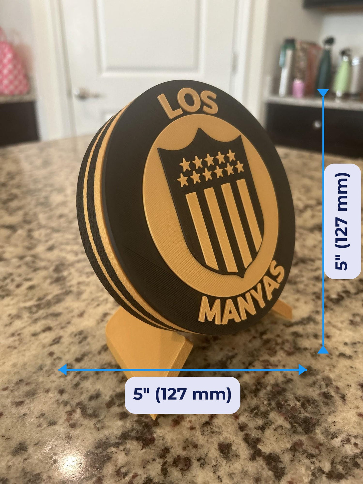 3D printed roundel display 5 inch (127 mm) size, fan gift, made in USA
