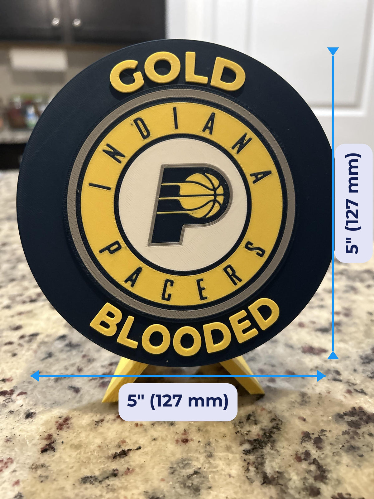 3D printed roundel display 5 inch (127 mm) size, fan gift, made in USA
