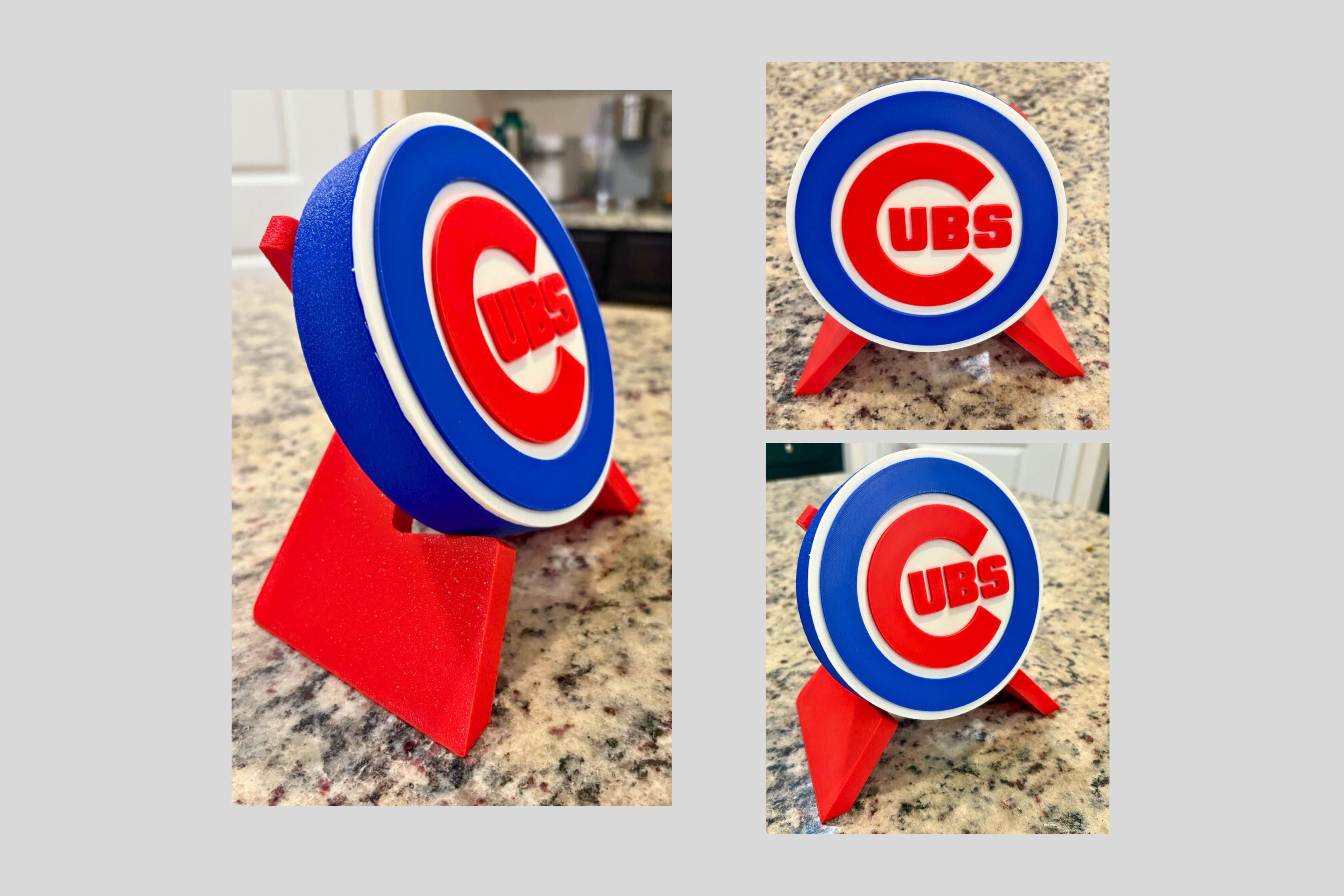 Chicago Cubs 3D Plaque | Each Piece is Unique | Premium Baseball Fan Decor | Unique Sports Fan Gift Tiki-Taka3D