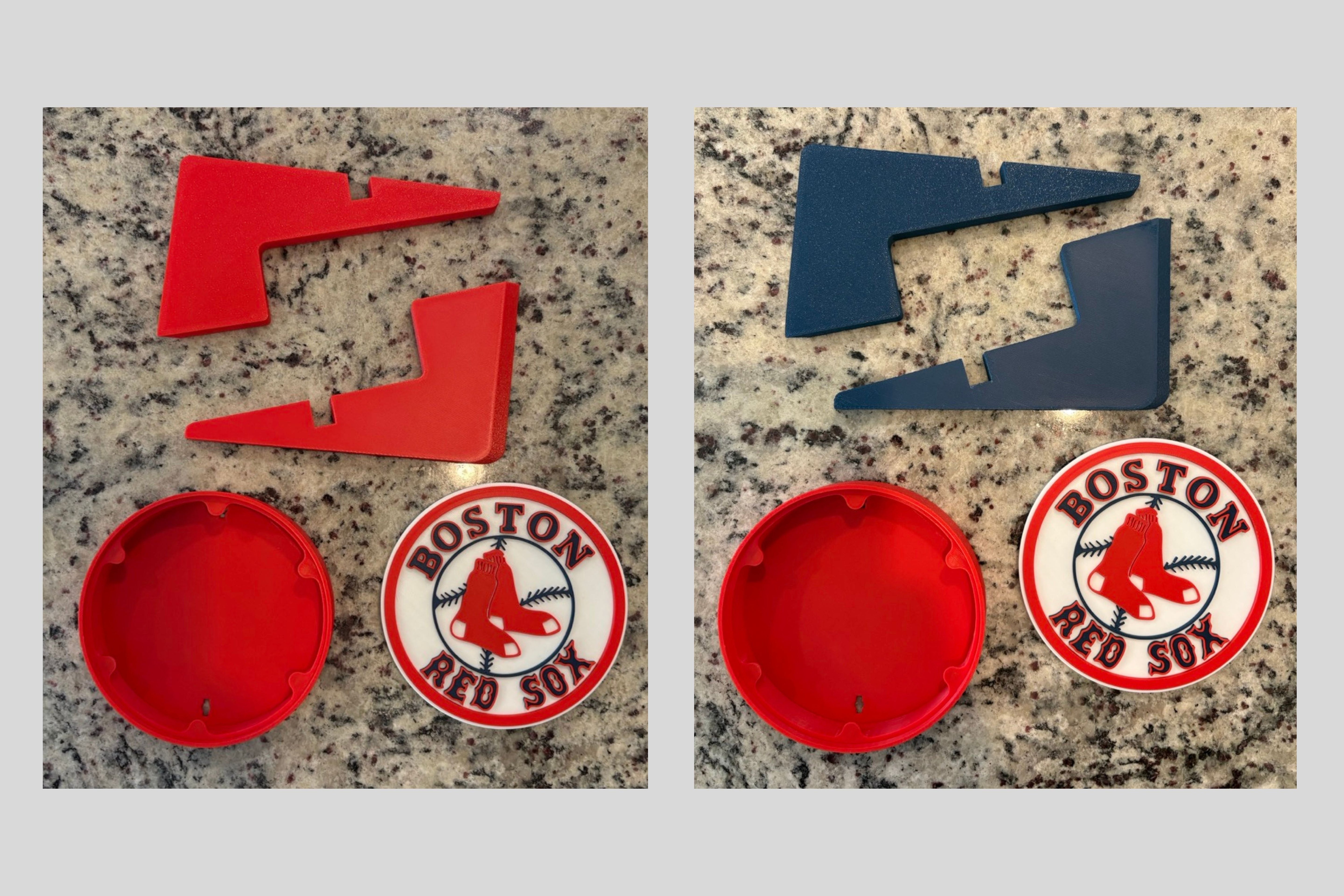 Customized Boston Red Sox 3D Printed Plaque: Unique MLB Baseball Fan Gift for Sports Decor Tiki-Taka3D