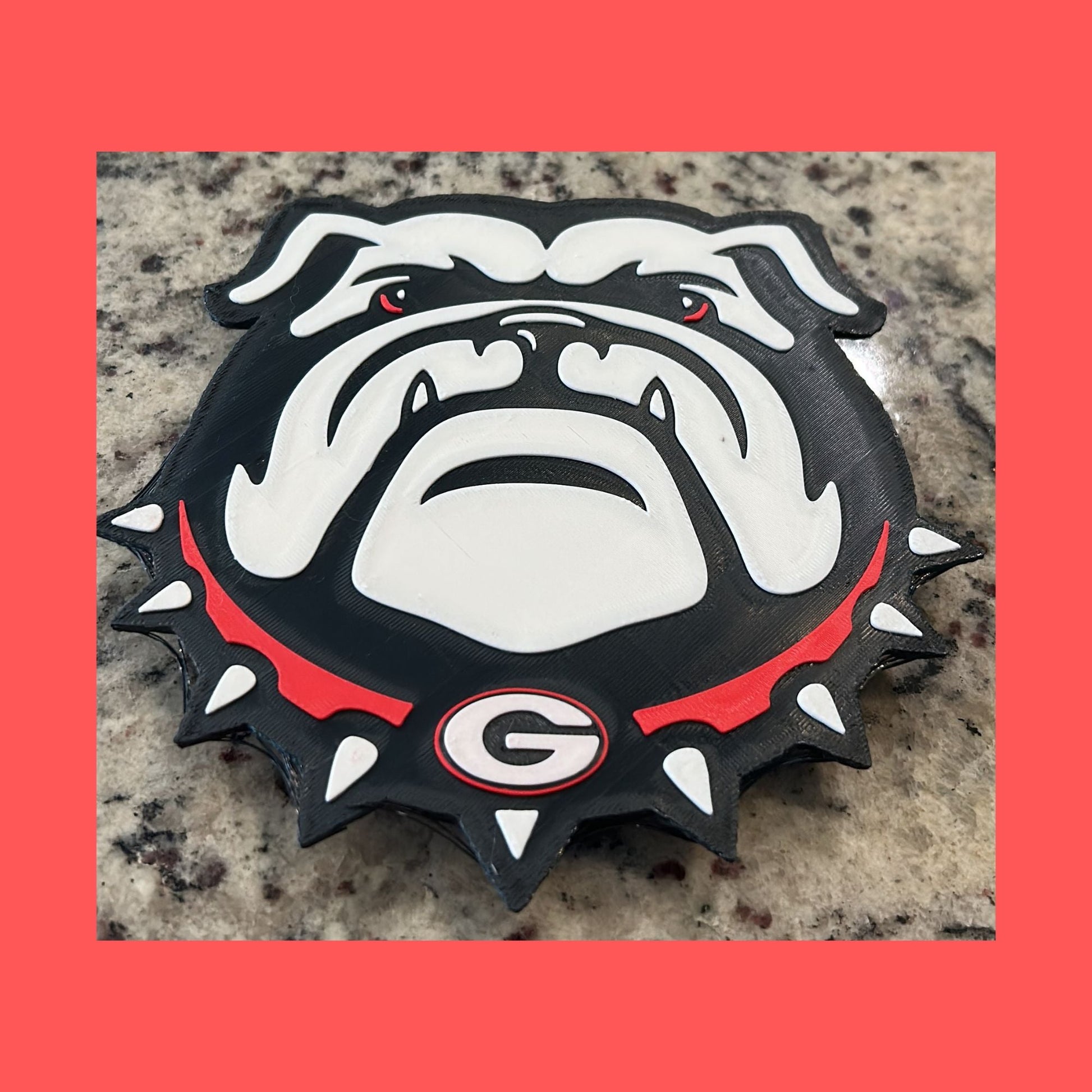 Georgia Bulldogs 3D Printed Storage Box | UGA Gift | Graduation Gift | Desk Organizer | Personalized College Gift Tiki-Taka3D