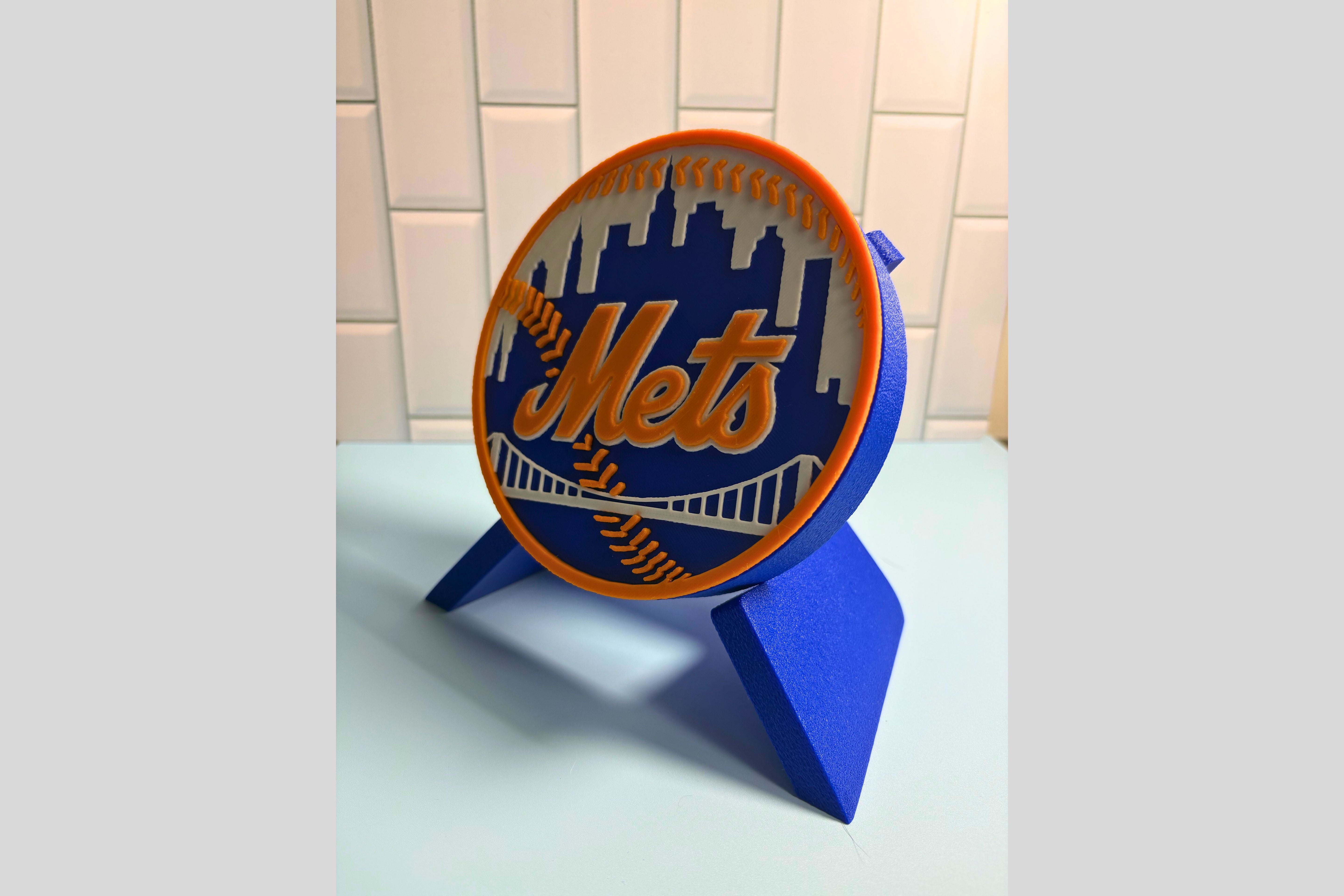 Man Cave Sign - Customized Mets 3D Logo Stash Box.