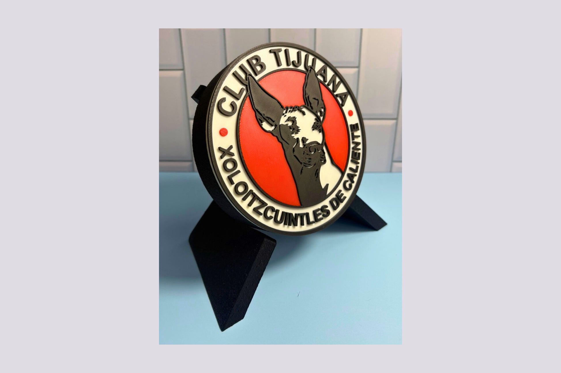 Xolos de Tijuana 3D Logo Stash Box Keepsake | Unique Soccer Fan Art Tiki-Taka3D