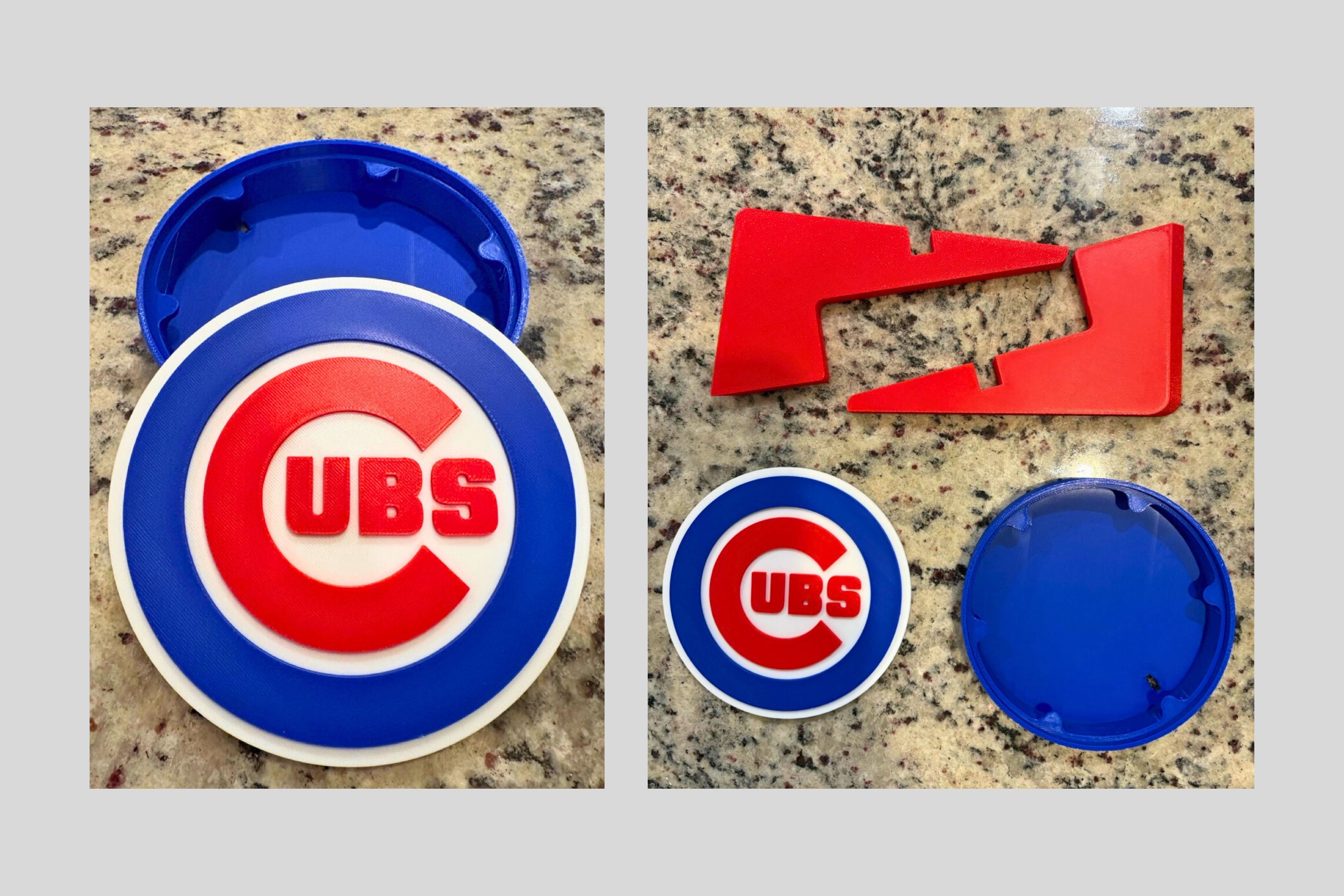 Chicago Cubs 3D Plaque | Each Piece is Unique | Premium Baseball Fan Decor | Unique Sports Fan Gift Tiki-Taka3D
