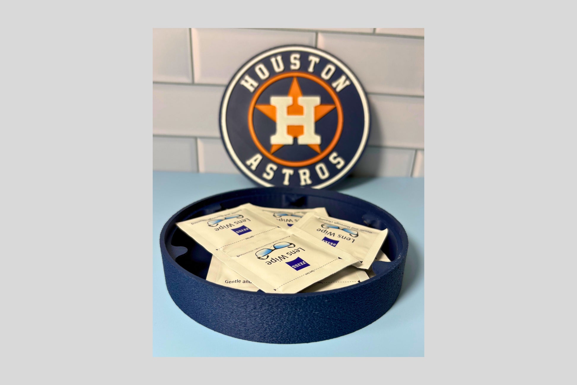 Houston Astros 3D logo stash box: Unique MLB Baseball Fan Gift Tiki-Taka3D