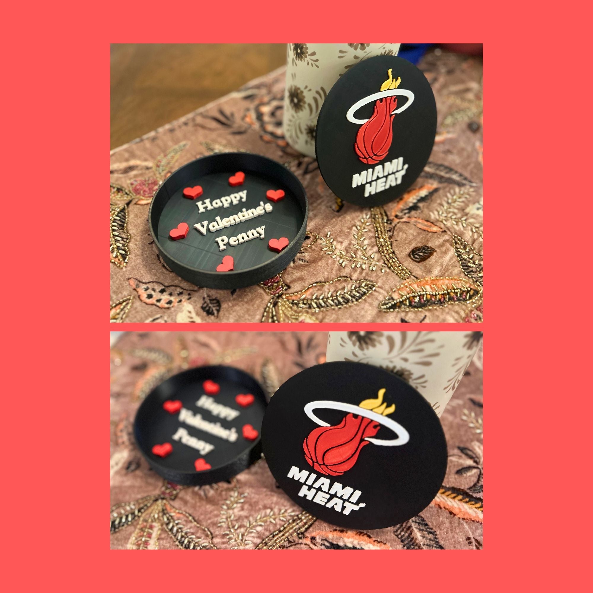 Man Cave Sign - Customized Heat 3D Logo Stash Box. Tiki-Taka3D