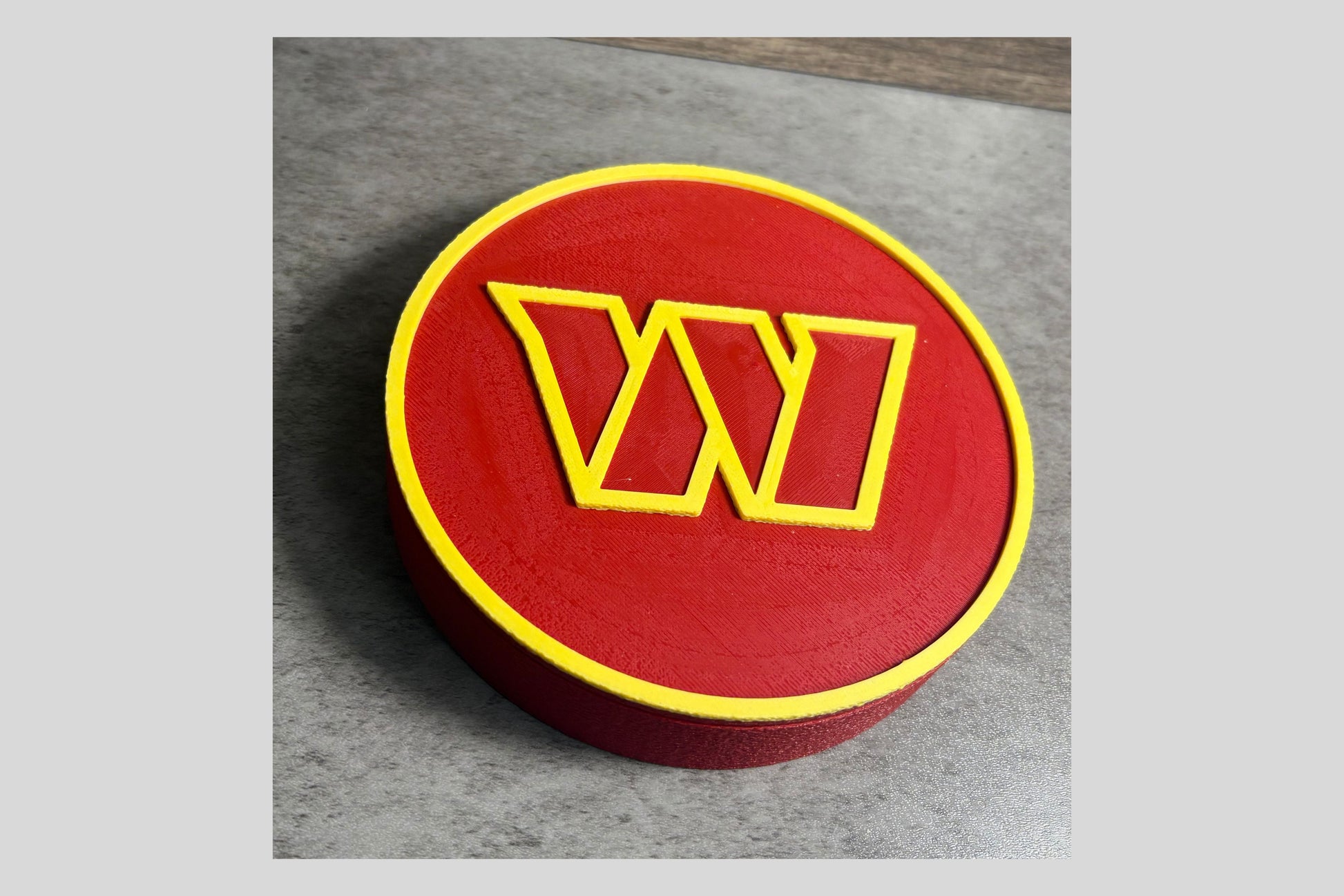 Commanders 3D Logo Plaque | Keepsake Box Tiki-Taka3D