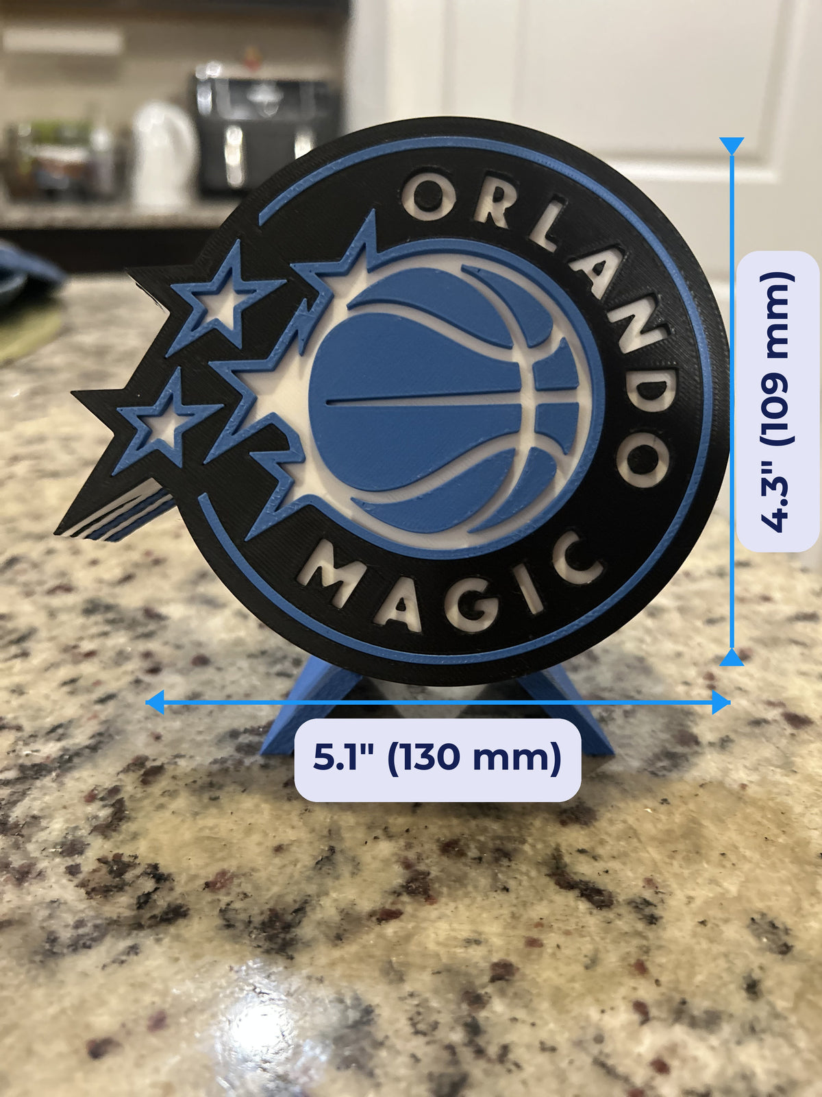 3D printed roundel display 5 inch (127 mm) size, fan gift, made in USA