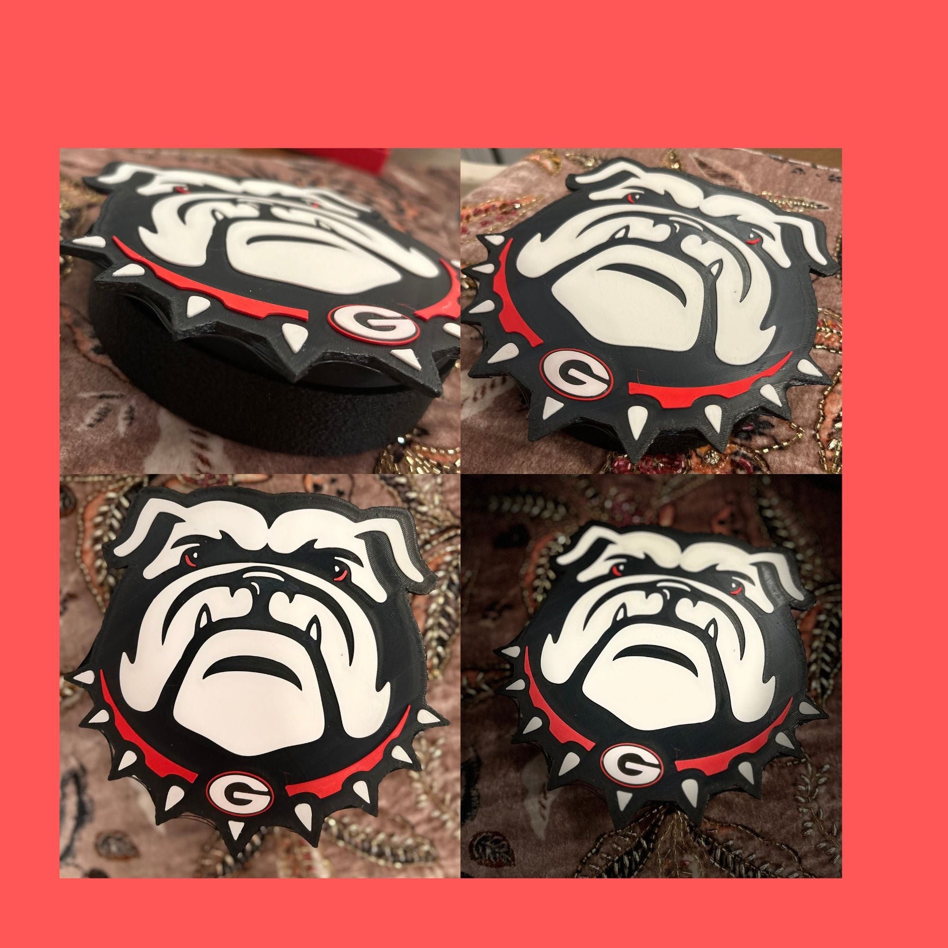 Georgia Bulldogs 3D Printed Storage Box | UGA Gift | Graduation Gift | Desk Organizer | Personalized College Gift Tiki-Taka3D