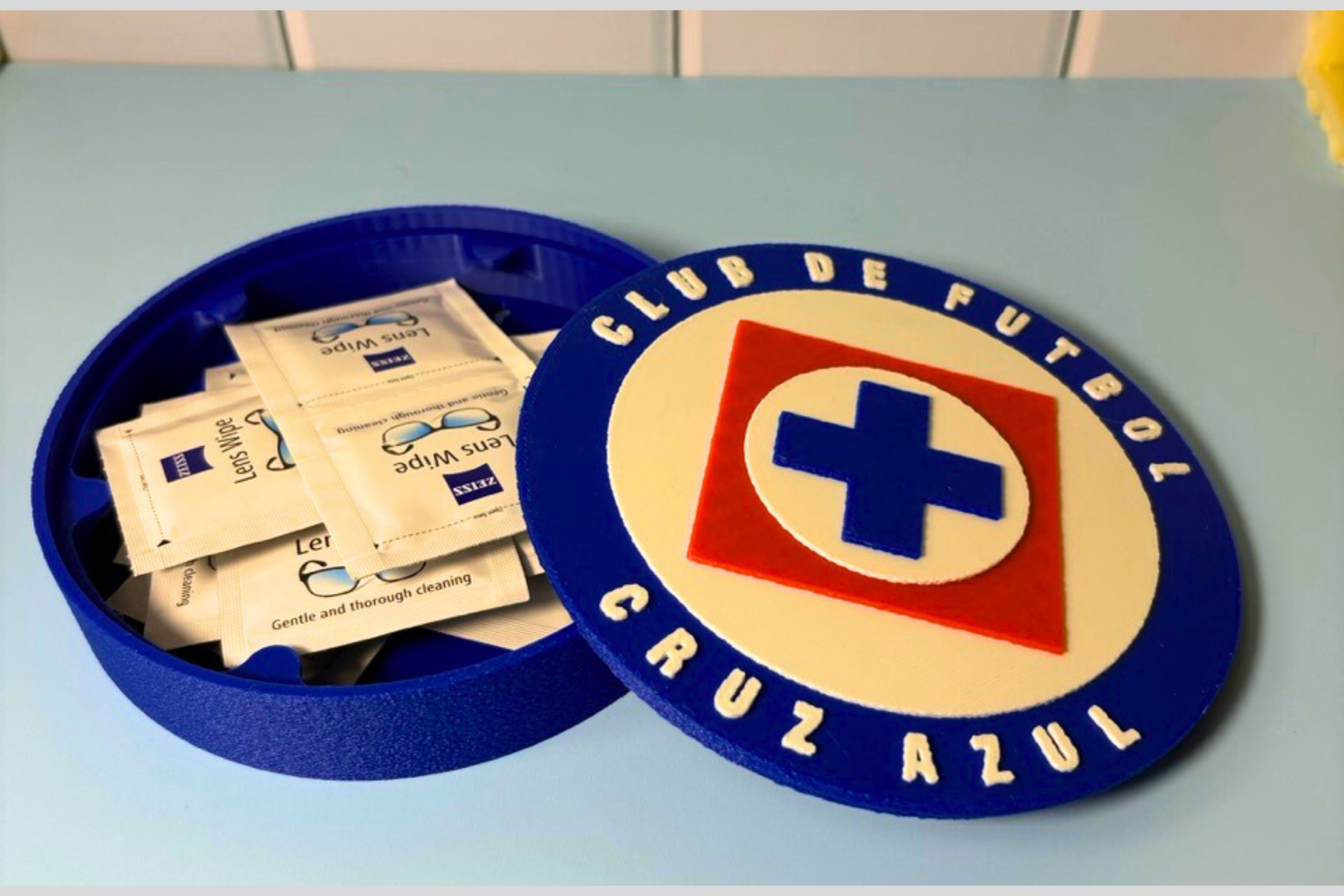 Club de Fútbol Cruz Azul. La Máquina Cementera.Liga MX.  Mejor regalo para un Celeste. Soccer Regalo para papá/hermano/primo/etc. 3D Printed Tiki-Taka3D