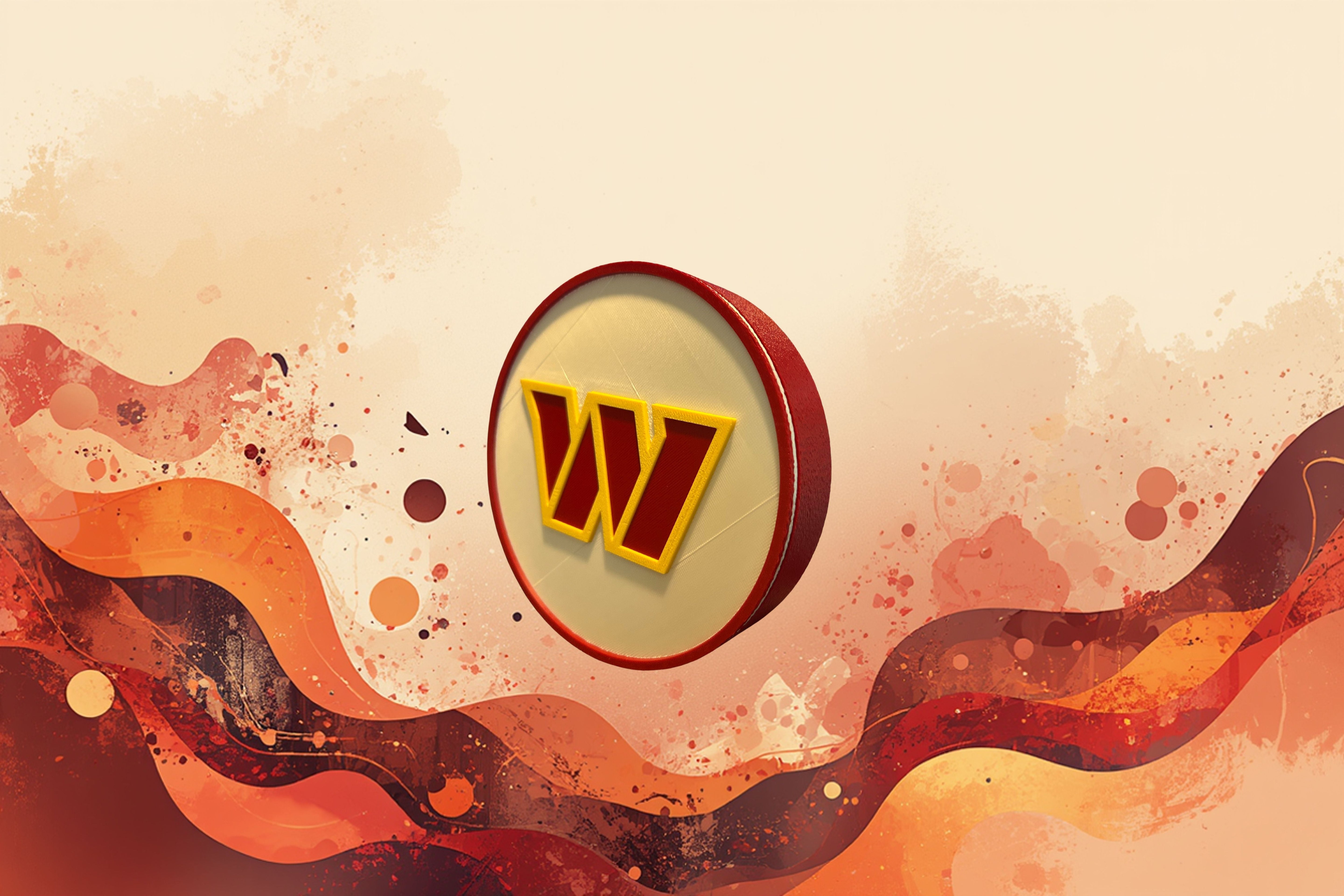 Commanders 3D Logo Plaque | Keepsake Box Tiki-Taka3D