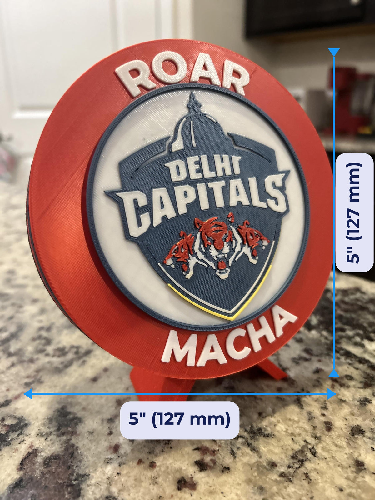 3D printed roundel display 5 inch (127 mm) size, fan gift, made in USA
