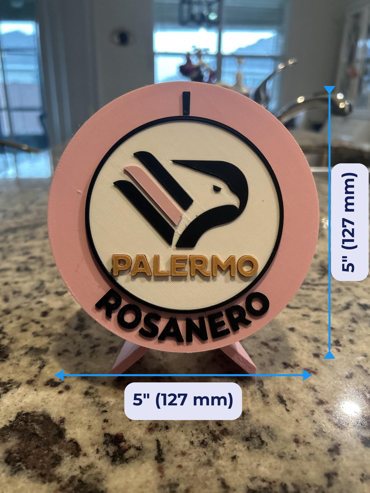 3D printed roundel display 5 inch (127 mm) size, fan gift, made in USA
