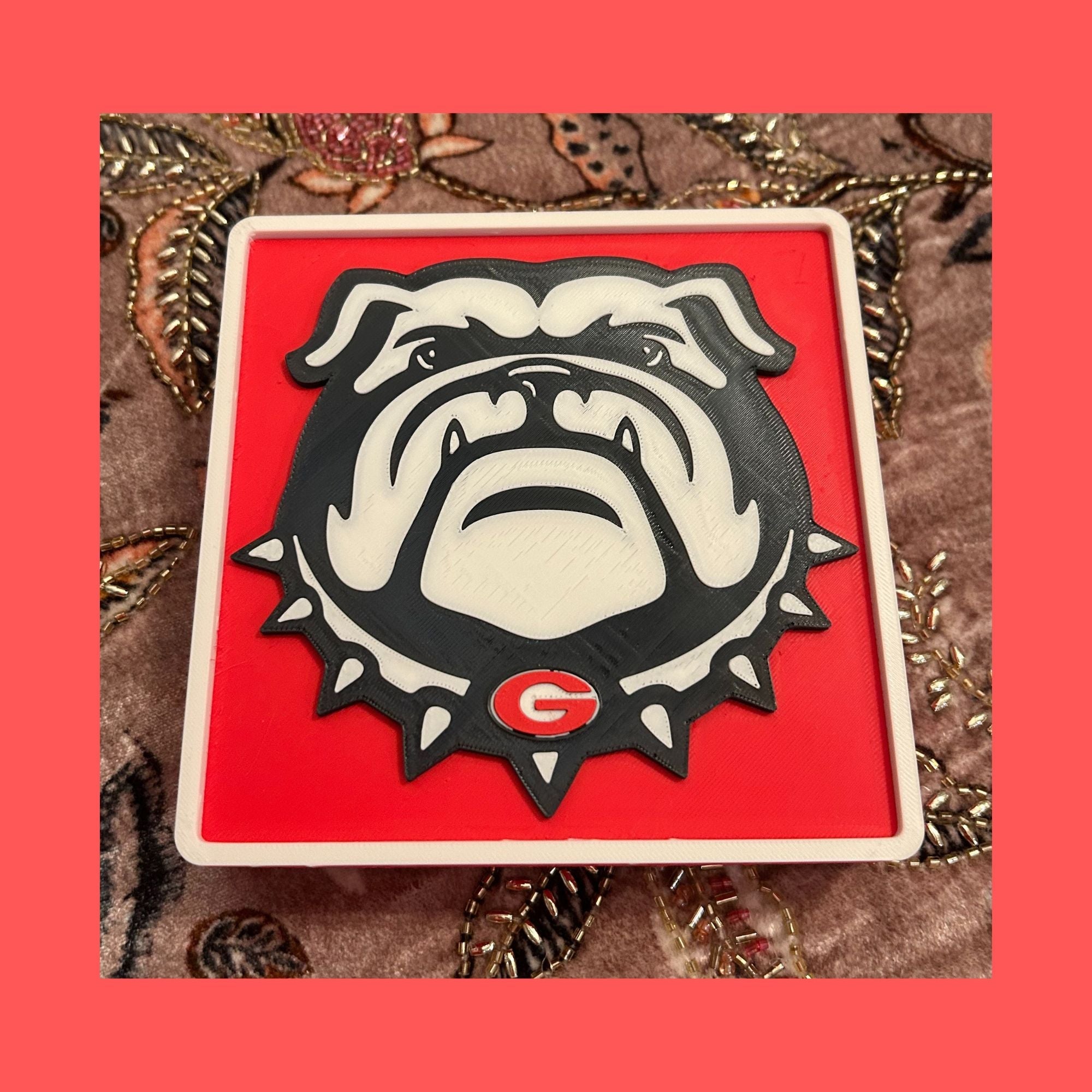 Georgia Bulldogs 3D Printed Storage Box | UGA Gift | Graduation Gift | Desk Organizer | Personalized College Gift Tiki-Taka3D