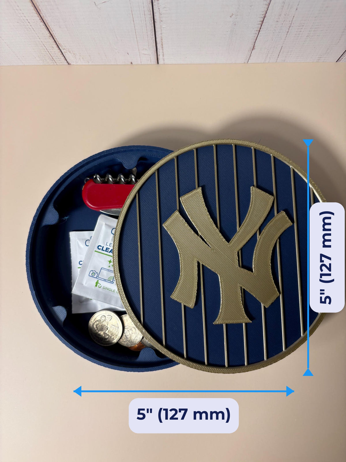 3D printed roundel display 5 inch (127 mm) size, fan gift, made in USA