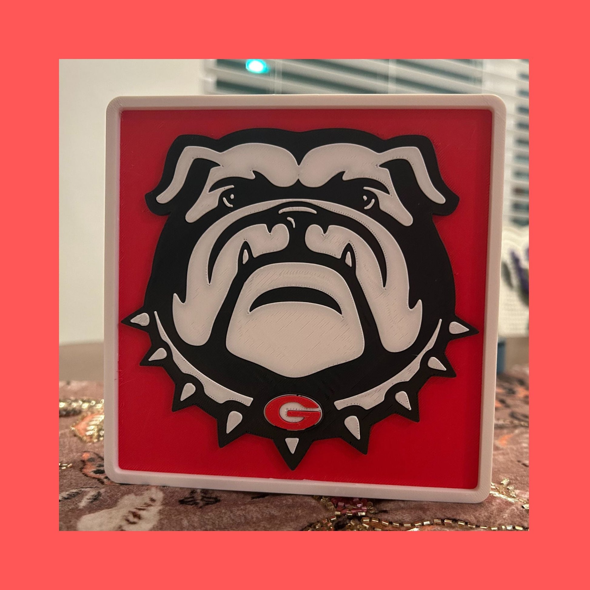Georgia Bulldogs 3D Printed Storage Box | UGA Gift | Graduation Gift | Desk Organizer | Personalized College Gift Tiki-Taka3D