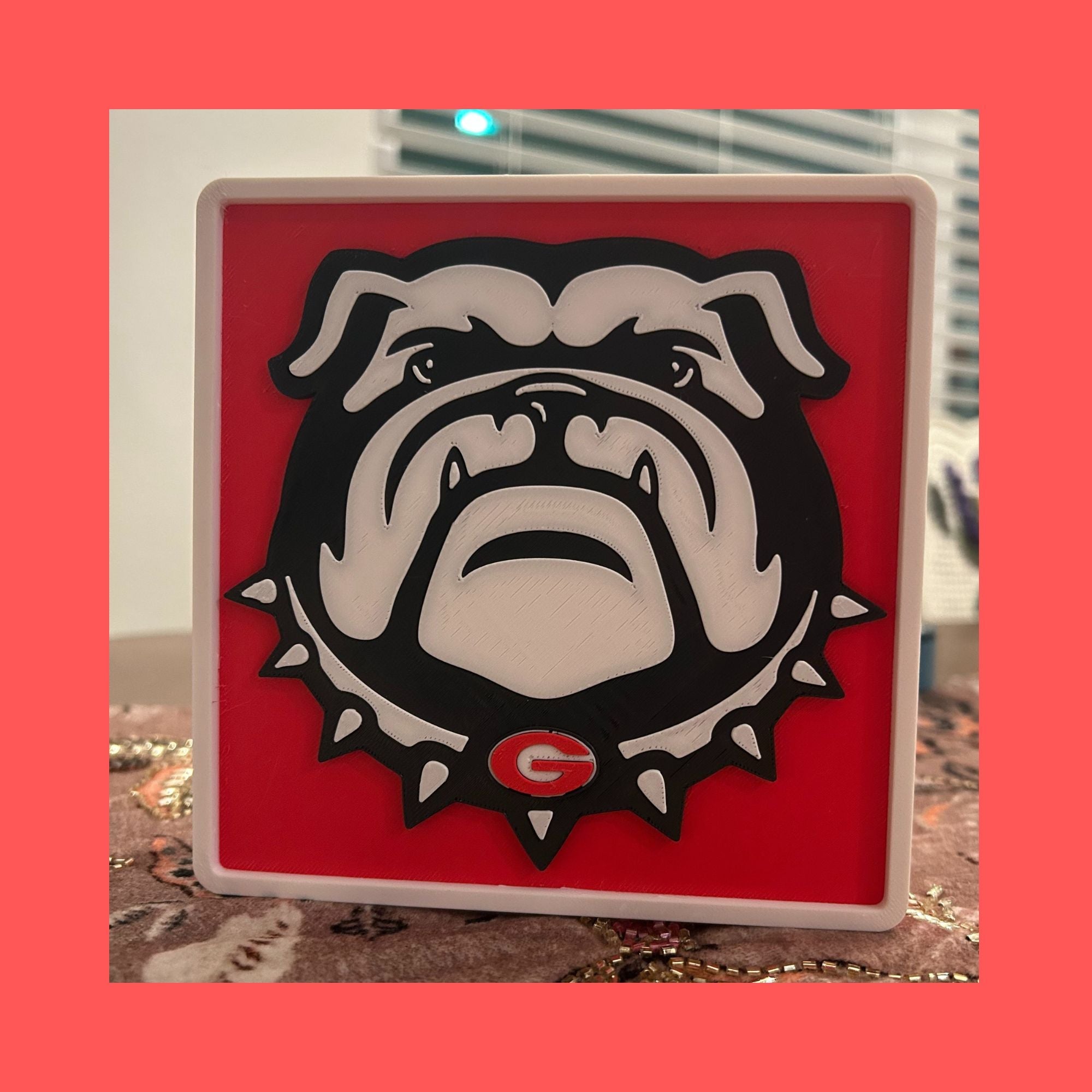 Georgia Bulldogs 3D Printed Storage Box | UGA Gift | Graduation Gift | Desk Organizer | Personalized College Gift Tiki-Taka3D