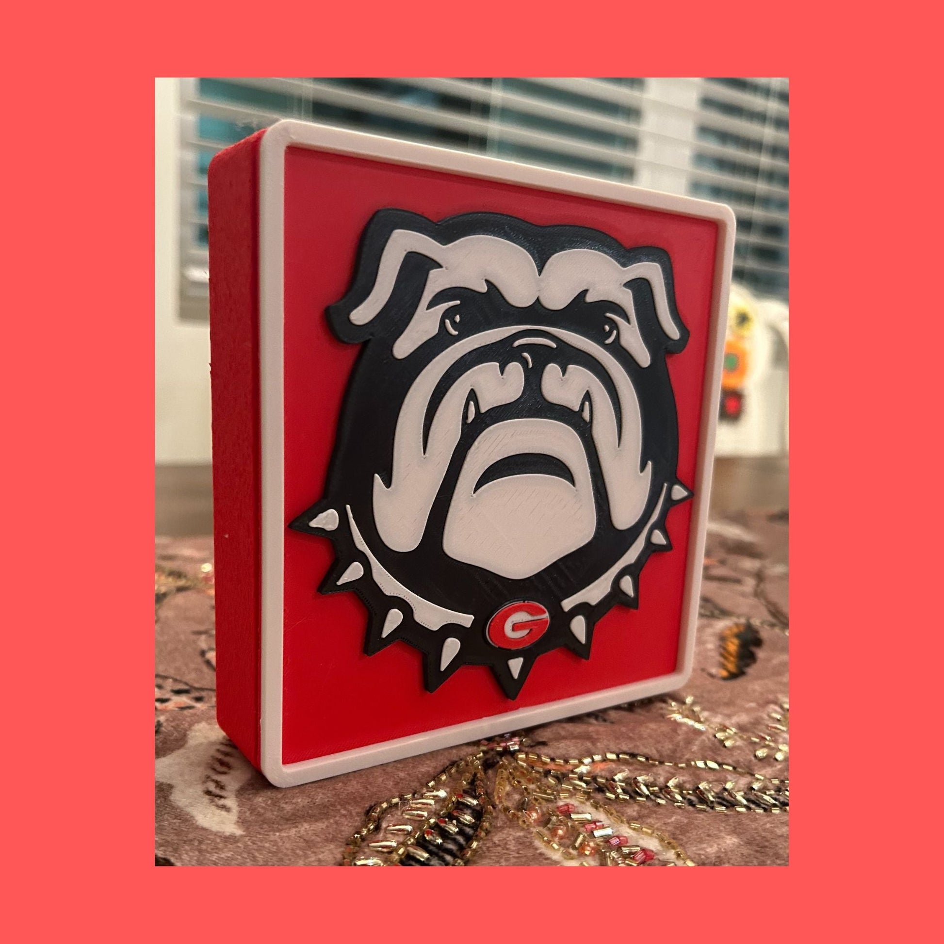 Georgia Bulldogs 3D Printed Storage Box | UGA Gift | Graduation Gift | Desk Organizer | Personalized College Gift Tiki-Taka3D