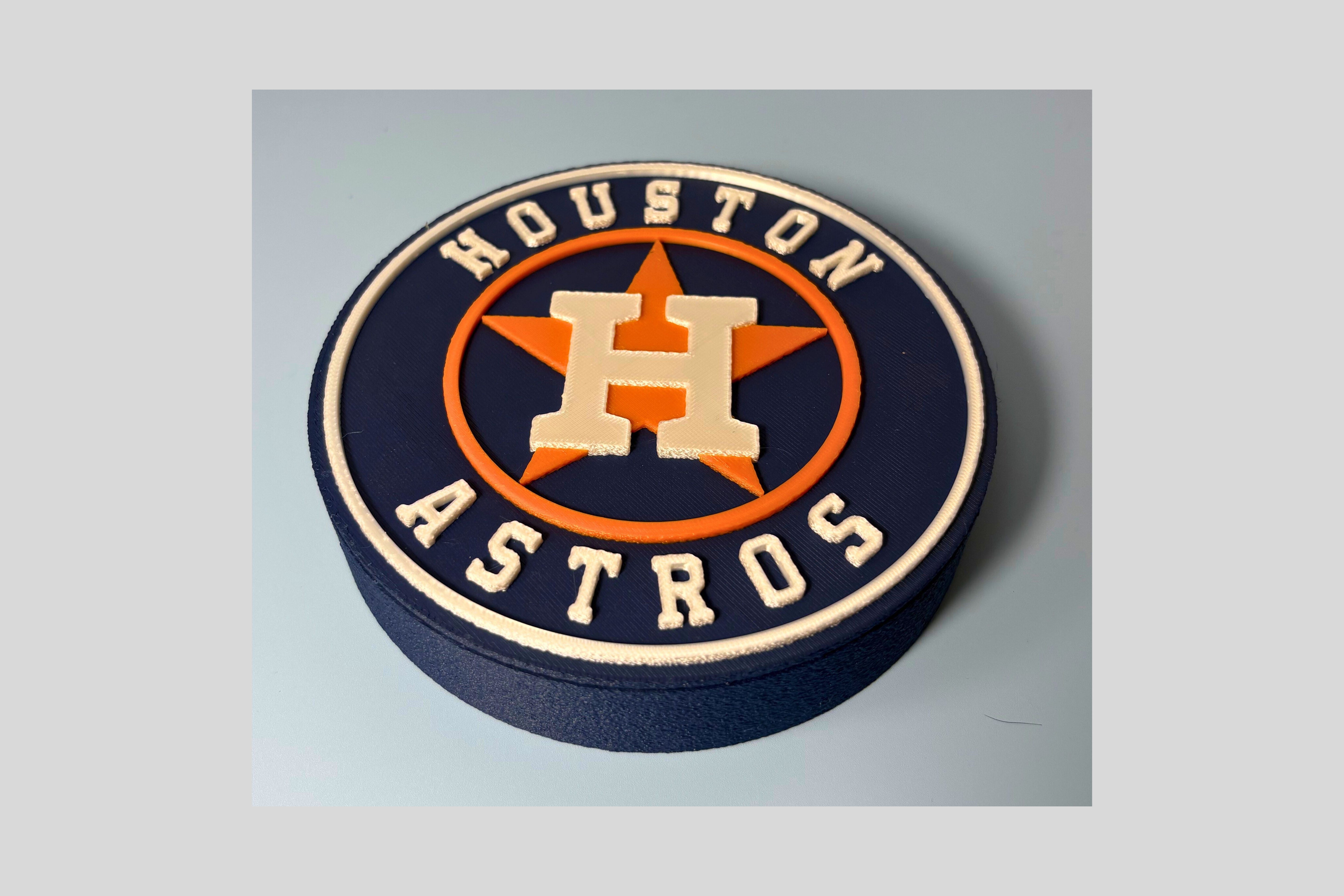 Houston Astros 3D logo stash box: Unique MLB Baseball Fan Gift Tiki-Taka3D