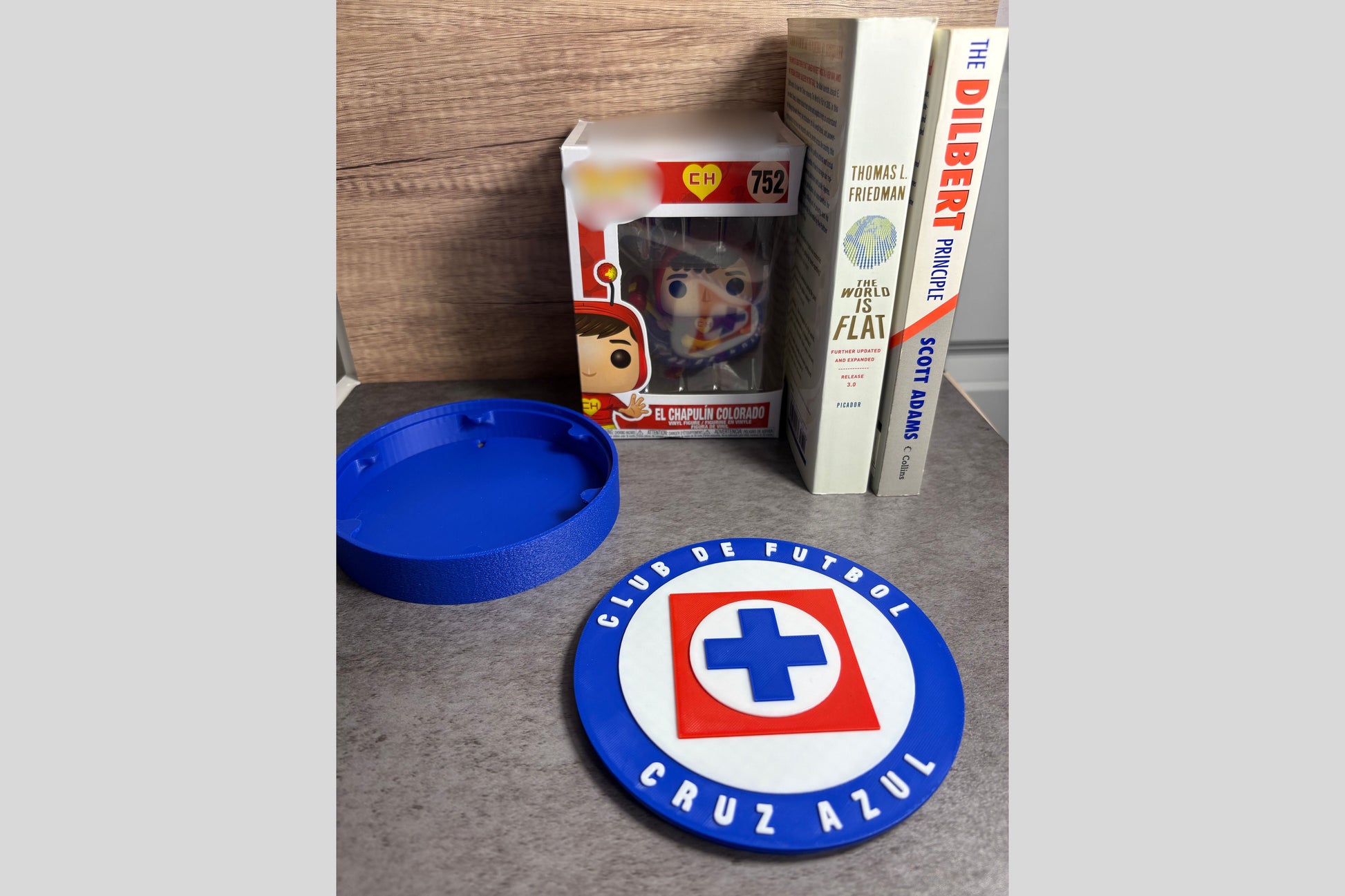 Club de Fútbol Cruz Azul. La Máquina Cementera.Liga MX.  Mejor regalo para un Celeste. Soccer Regalo para papá/hermano/primo/etc. 3D Printed Tiki-Taka3D