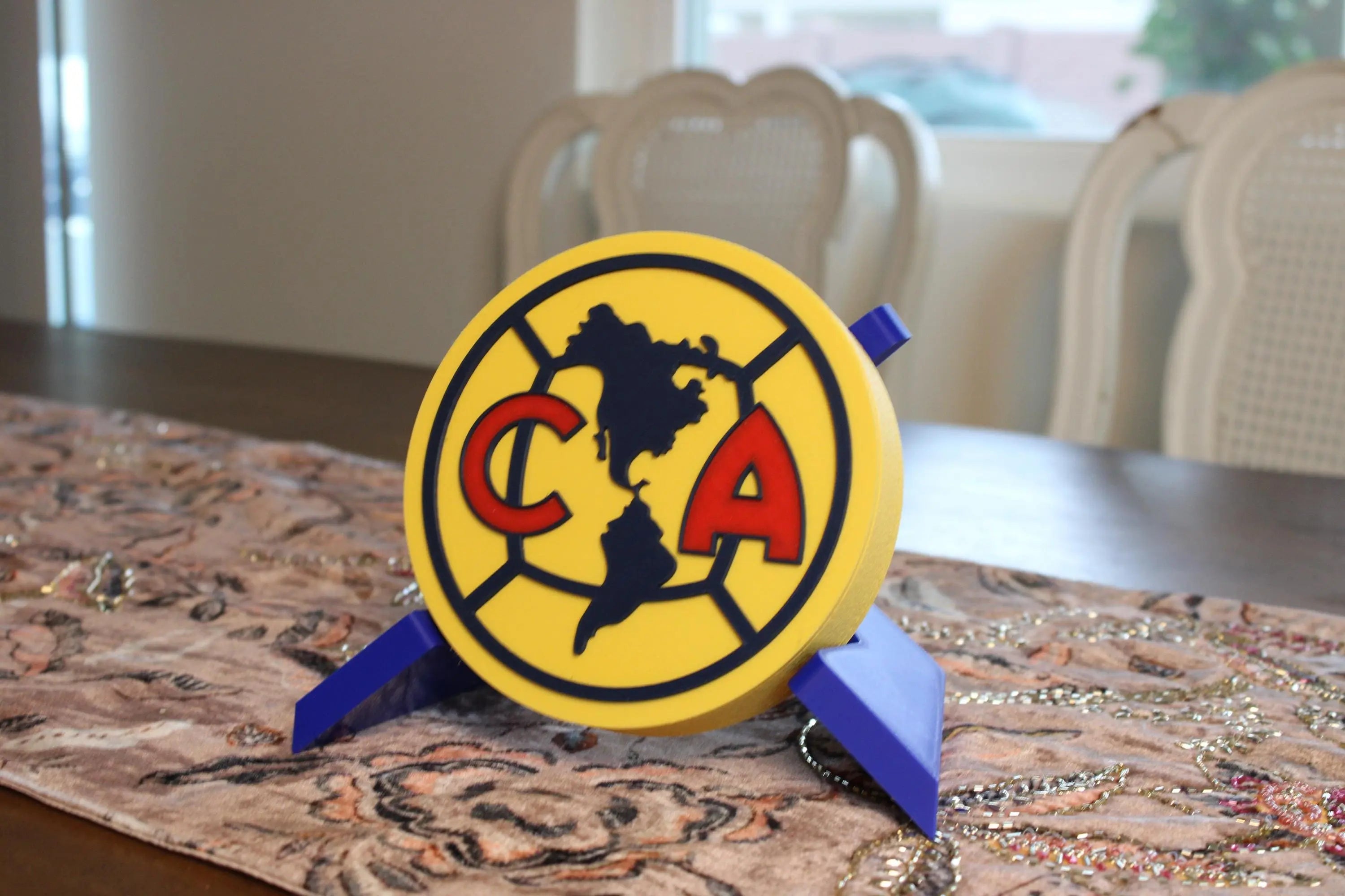 Club América 3D Printed Emblem – Perfect Soccer Gift for True Americanistas Tiki-Taka3D
