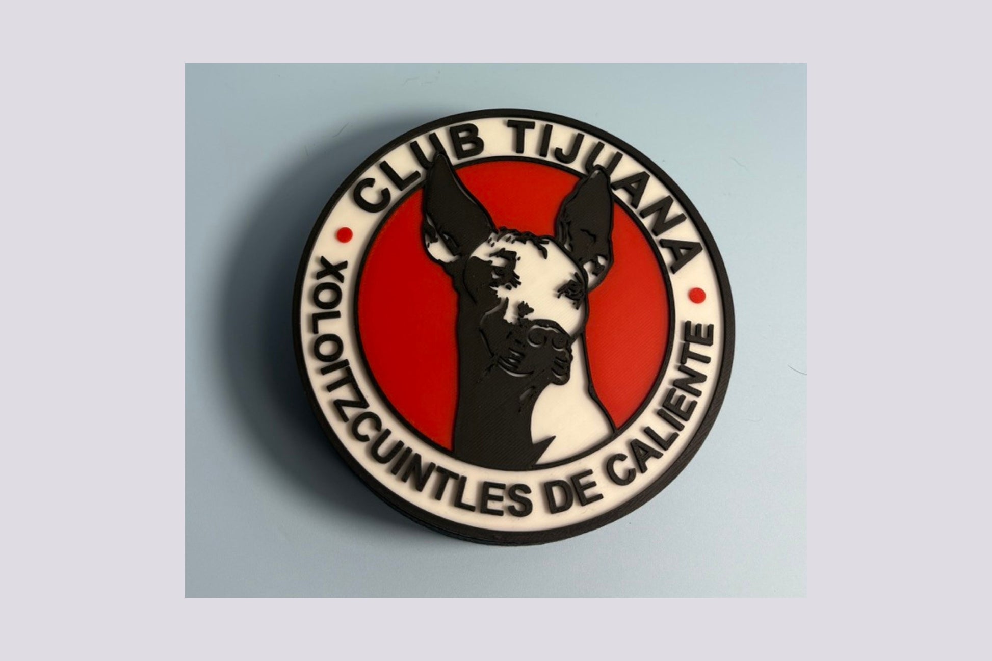 Xolos de Tijuana 3D Logo Stash Box Keepsake | Unique Soccer Fan Art Tiki-Taka3D