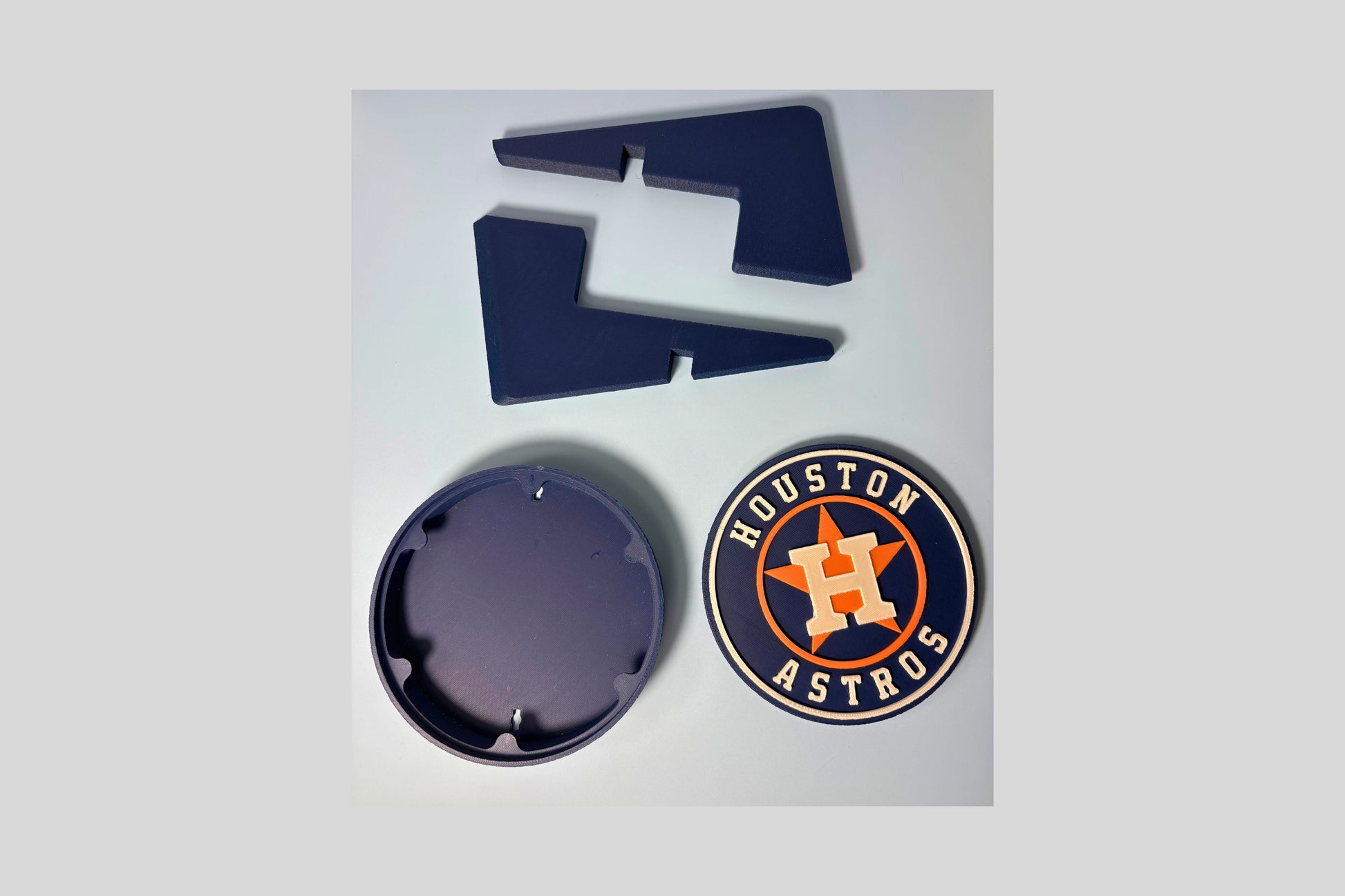 Houston Astros 3D logo stash box: Unique MLB Baseball Fan Gift Tiki-Taka3D