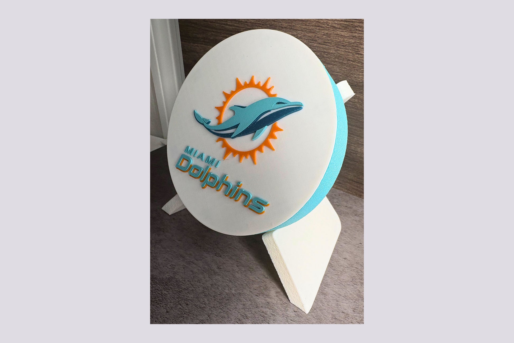 Dolphins 3D Logo Stash Box or Keepsake | Magnetic Compartment Tiki-Taka3D