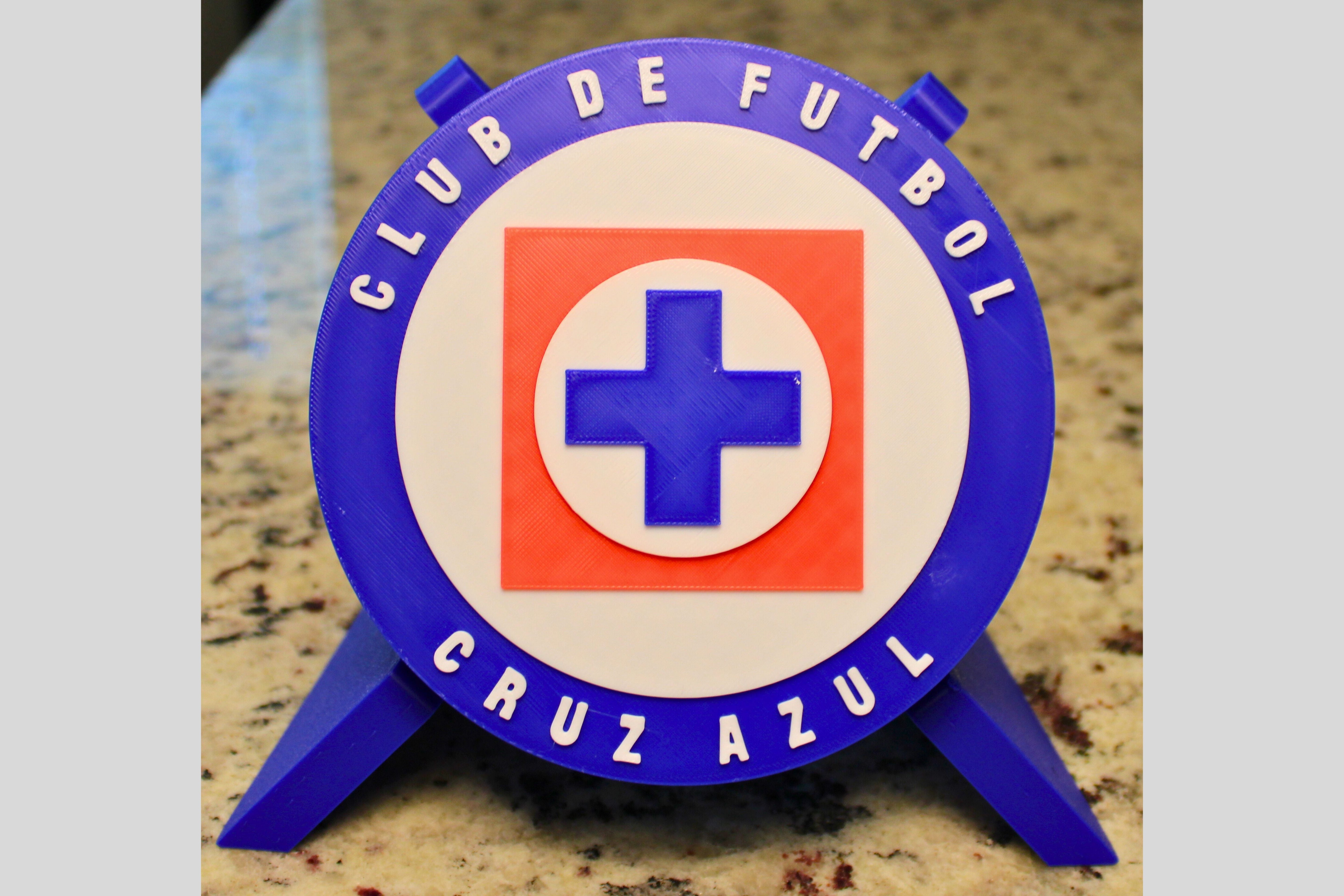 Club de Fútbol Cruz Azul. La Máquina Cementera.Liga MX.  Mejor regalo para un Celeste. Soccer Regalo para papá/hermano/primo/etc. 3D Printed Tiki-Taka3D
