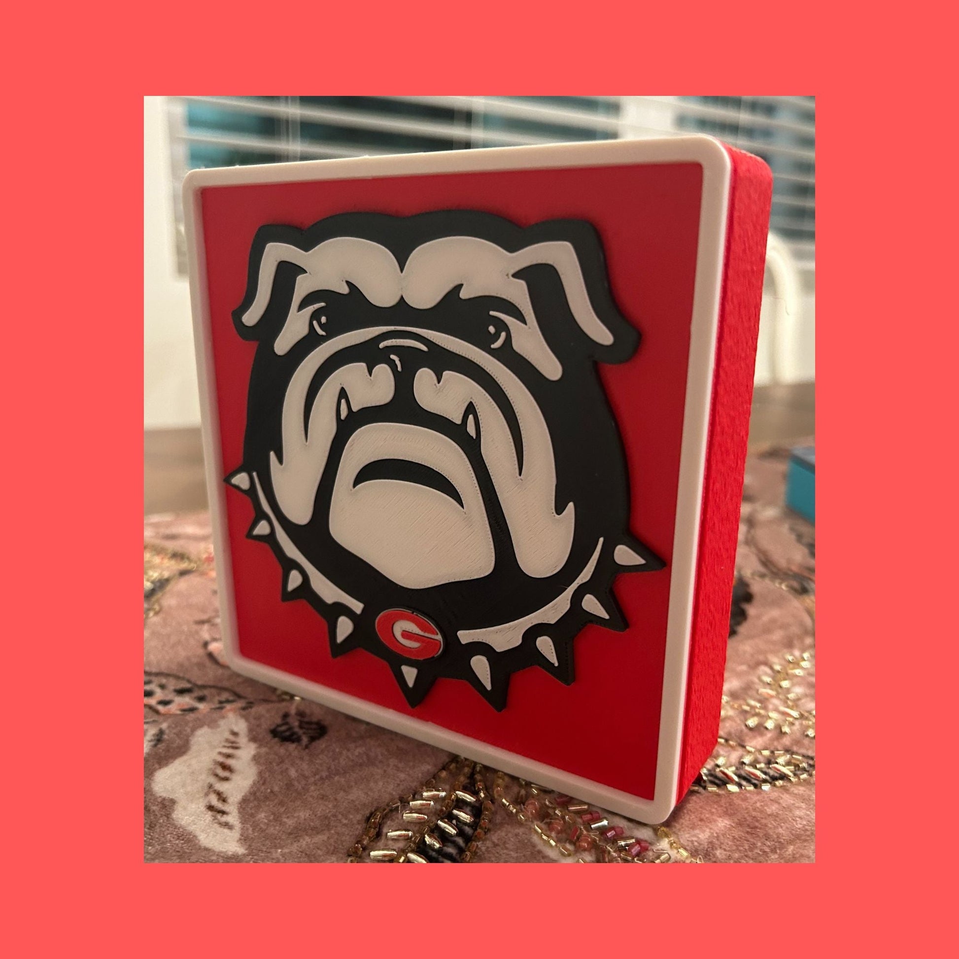 Georgia Bulldogs 3D Printed Storage Box | UGA Gift | Graduation Gift | Desk Organizer | Personalized College Gift Tiki-Taka3D