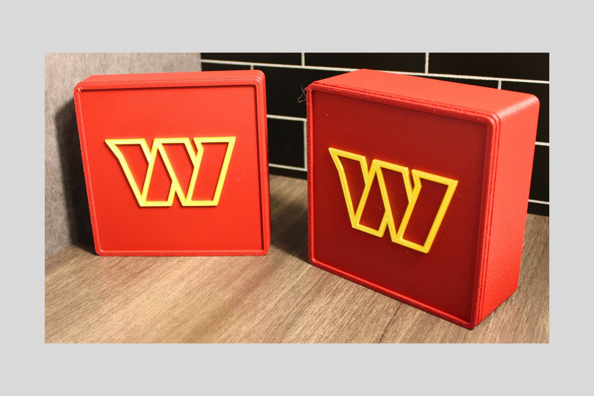 Commanders 3D Logo Plaque | Keepsake Box Tiki-Taka3D