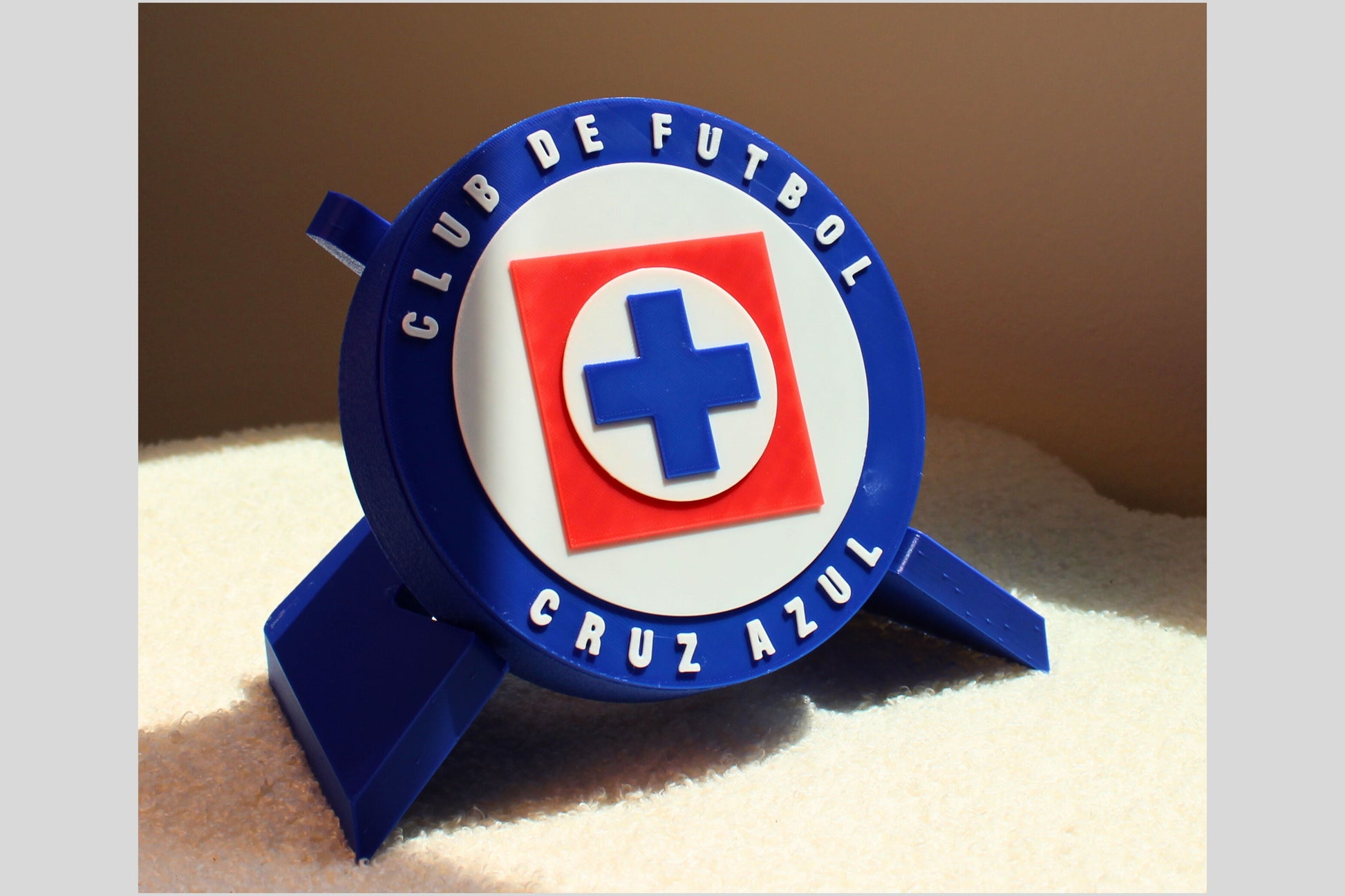 Club de Fútbol Cruz Azul. La Máquina Cementera.Liga MX.  Mejor regalo para un Celeste. Soccer Regalo para papá/hermano/primo/etc. 3D Printed Tiki-Taka3D