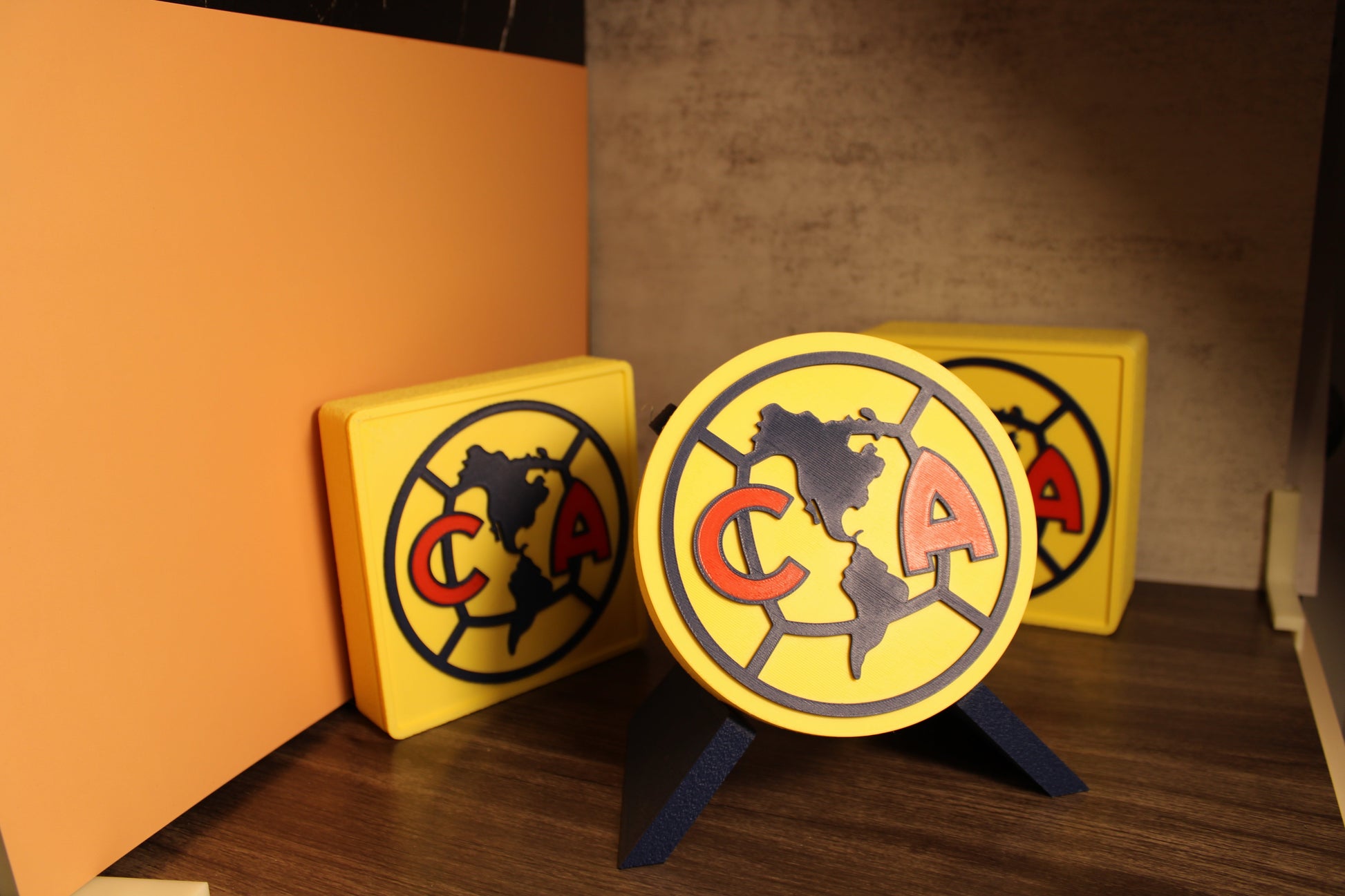 Club América 3D Printed Emblem – Perfect Soccer Gift for True Americanistas Tiki-Taka3D