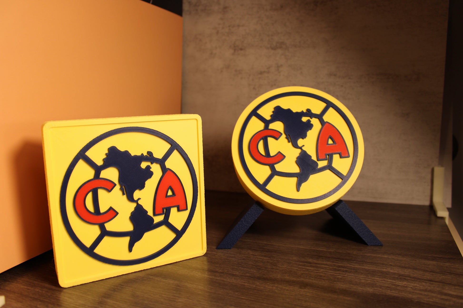 Club América 3D Printed Emblem – Perfect Soccer Gift for True Americanistas Tiki-Taka3D