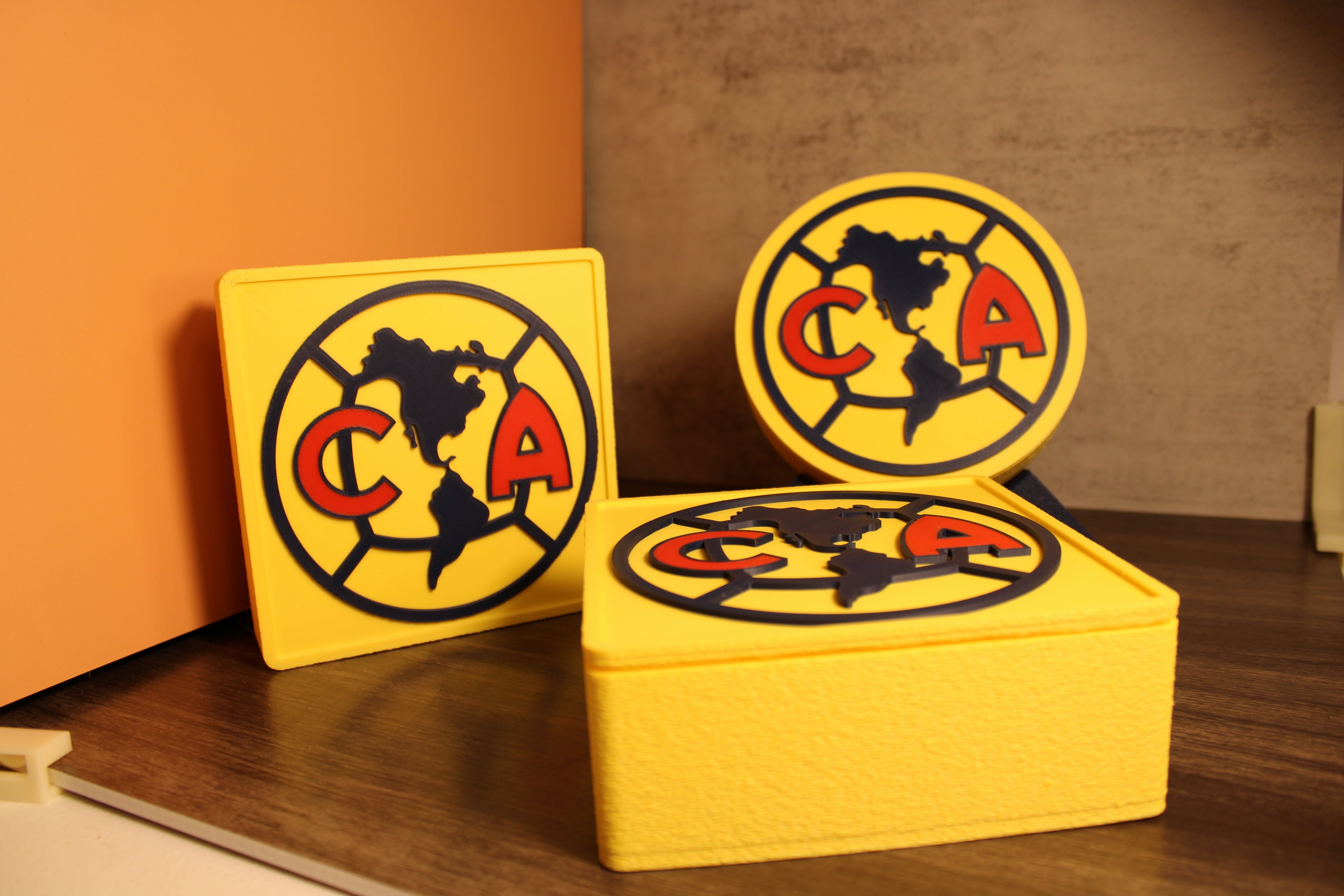 Club América 3D Printed Emblem – Perfect Soccer Gift for True Americanistas Tiki-Taka3D